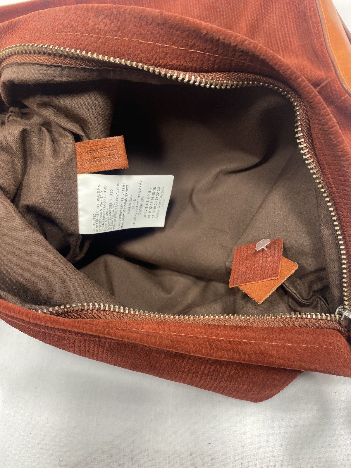 Maison Margiela Maison Martin Margiela Burgundy Cognac Leather Messenger Bag Size ONE SIZE - 9 Thumbnail