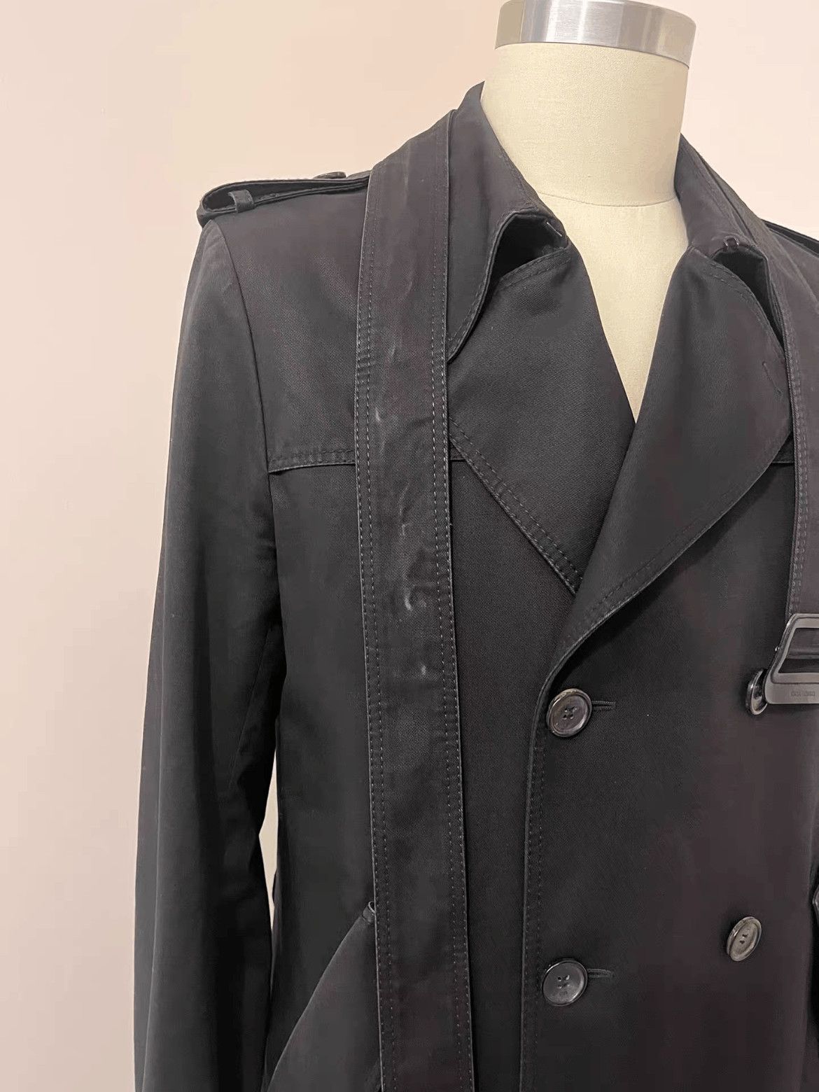 Dior Dior Sz 50 Dior Homme 04AW Victim of the Crime Trench Coat Size US M / EU 48-50 / 2 - 6 Thumbnail