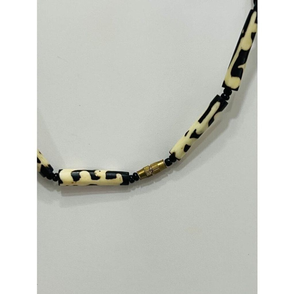 Other African Batik Bone Tribal Beads Statement Necklace Size ONE SIZE - 4 Thumbnail