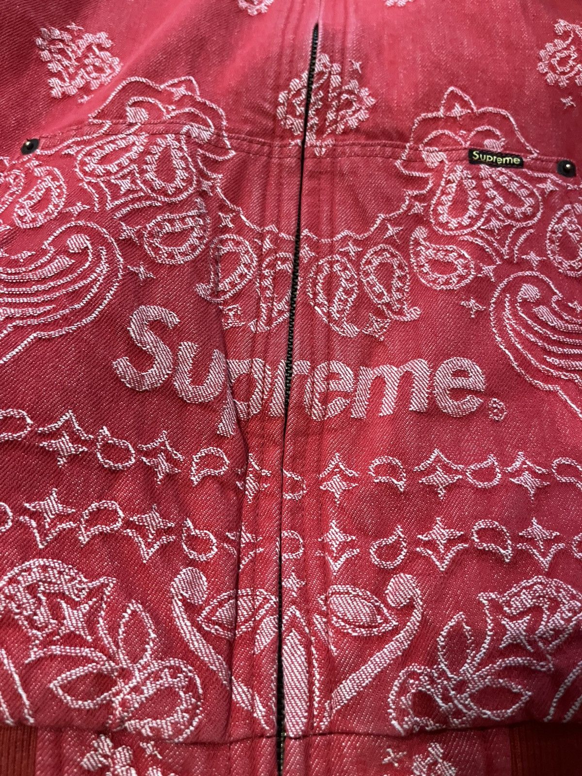 Supreme Supreme Bandana Jacquard 3M Denim Work Jacket Size US L / EU 52-54 / 3 - 5 Thumbnail
