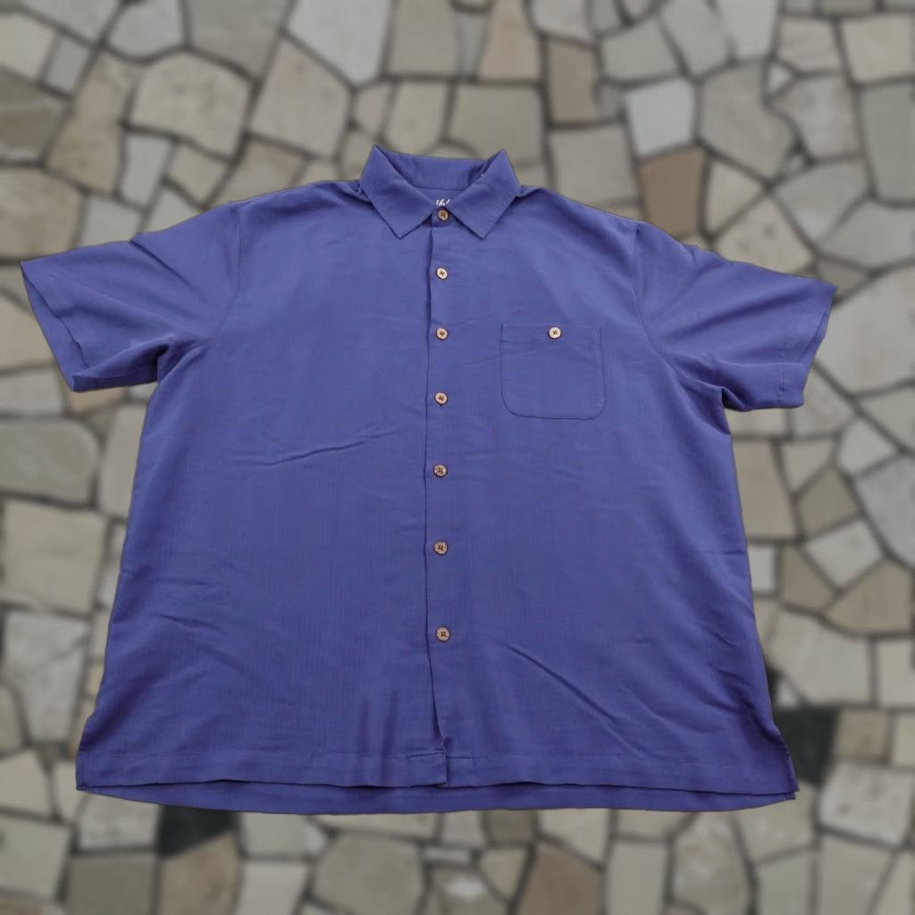 Vintage Caribbean Shirt Men XL Blue Rocking Margarita Parrot Guitar Embroidered Hawaiian Size US XL / EU 56 / 4 - 1 Thumbnail