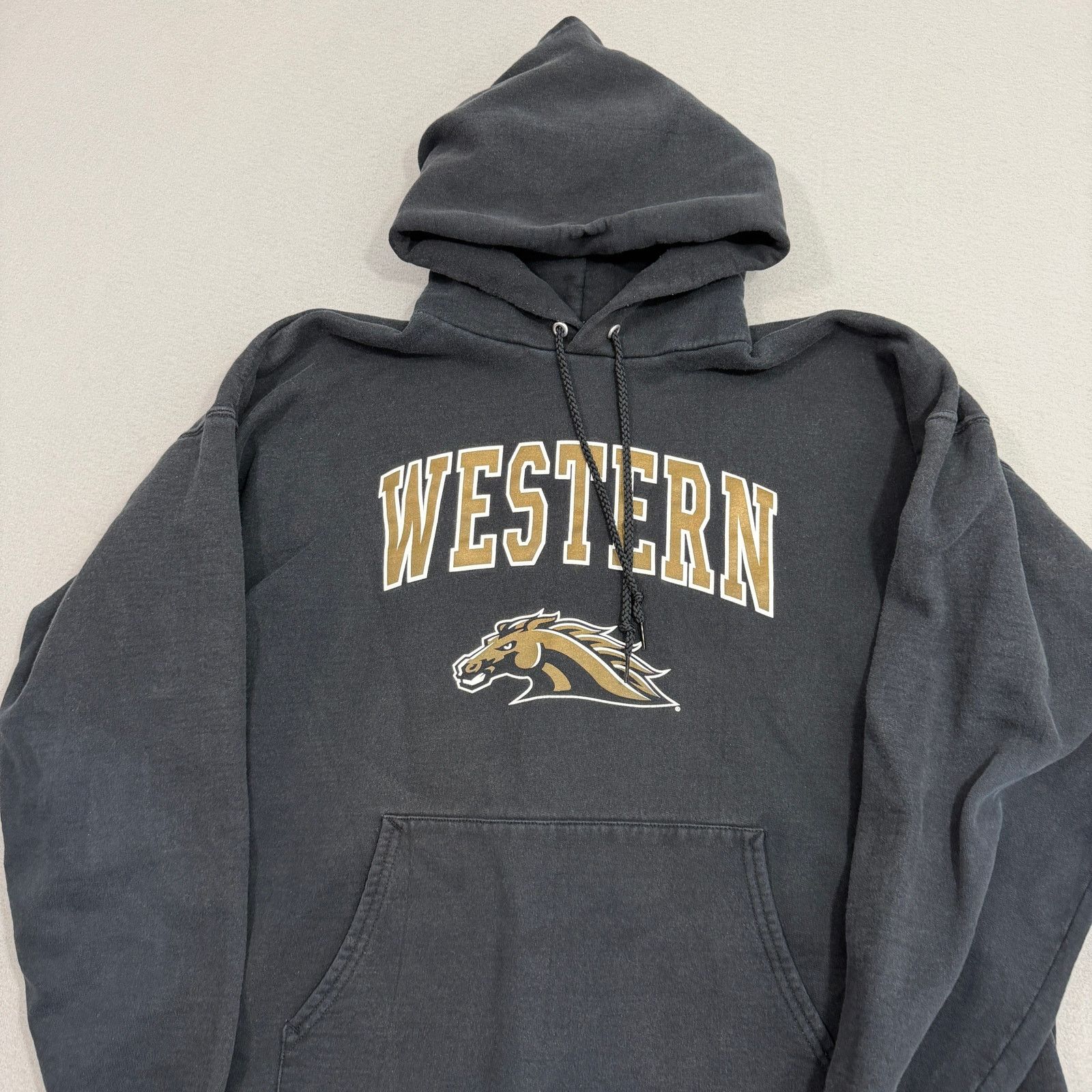 Vintage Vintage Western Michigan Broncos Hoodie Mens Large Black Size US L / EU 52-54 / 3 - 2 Thumbnail