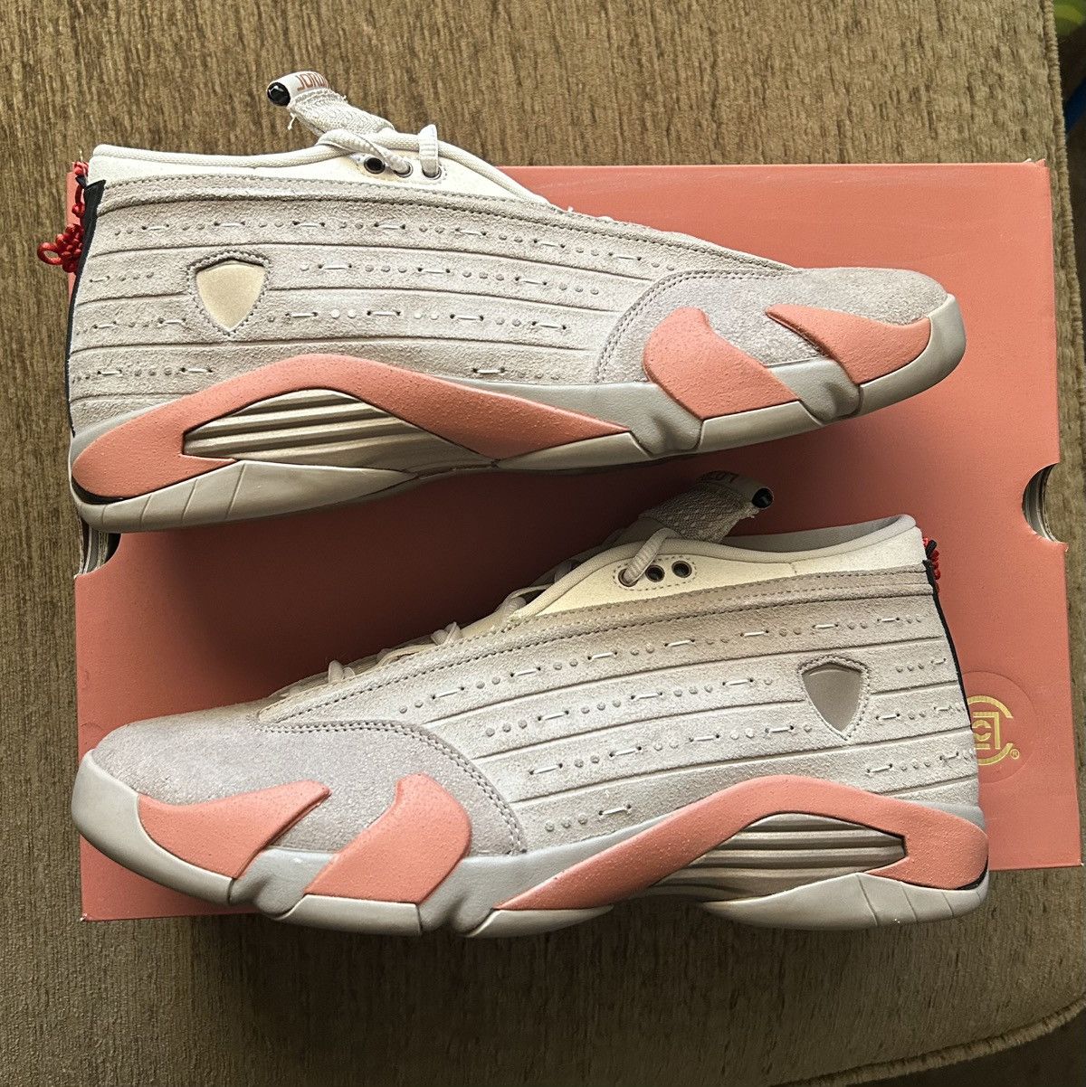 CLOT × Jordan Brand Jordan 14 Retro Low CLOT Size US 12 / EU 45 - 1 Thumbnail