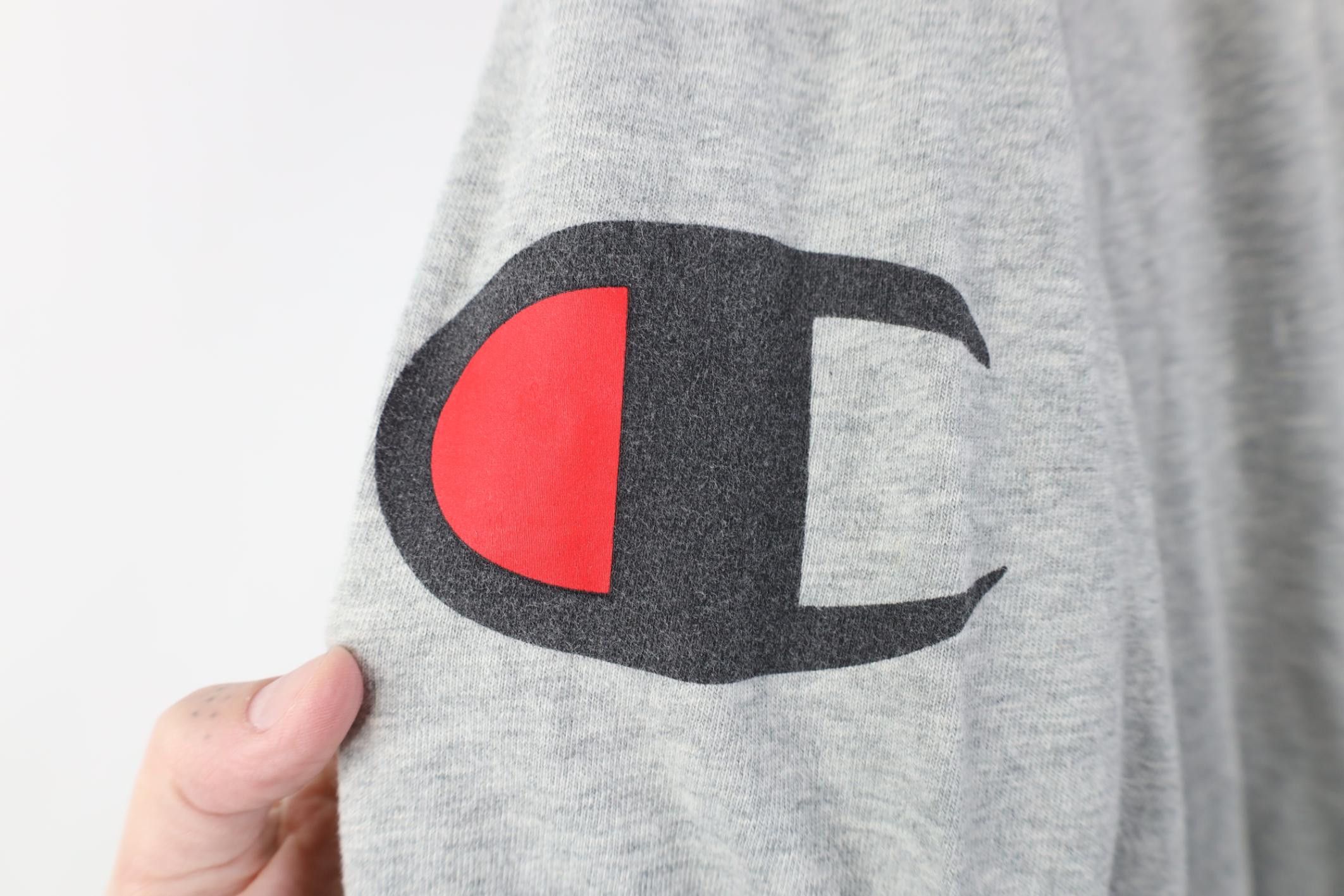 Champion Y2K Champion Jumbo Print Long Sleeve T-Shirt Heather Gray Size US L / EU 52-54 / 3 - 4 Thumbnail