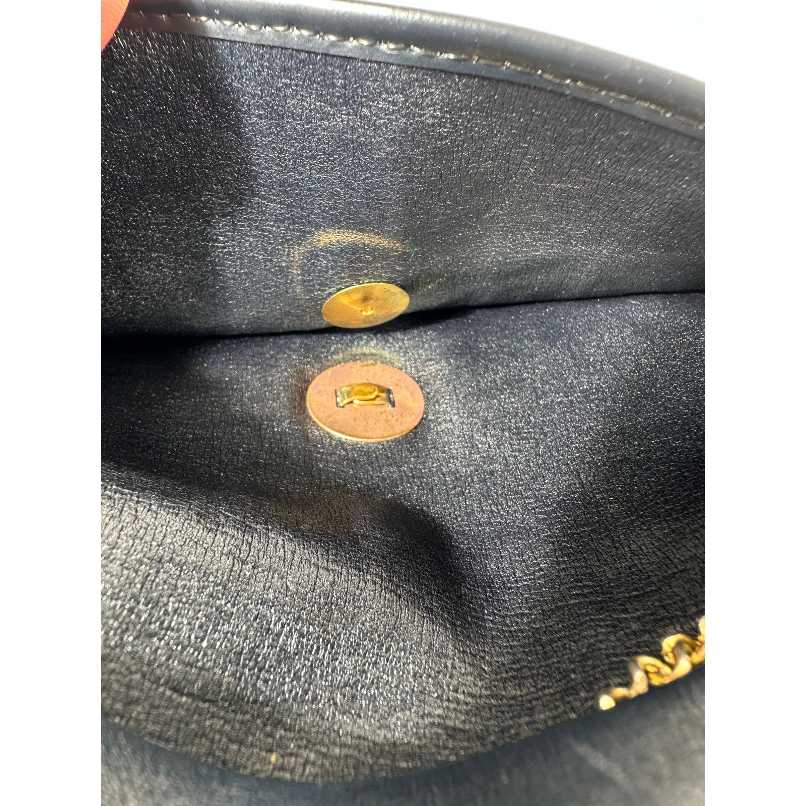 Dior CHRISTIAN DIOR VTG Trotter Canvas Mini Shoulder Bag Navy Size ONE SIZE - 17 Thumbnail