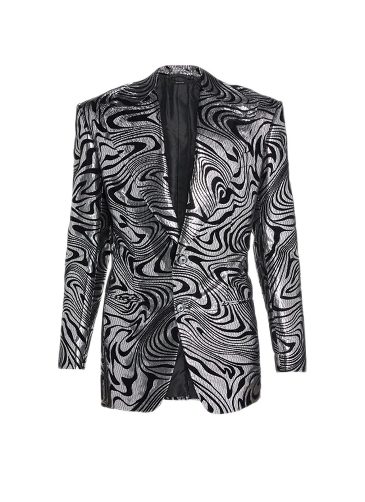 Tom Ford Tom Ford silver lurex blazer Size 46R - 5 Thumbnail