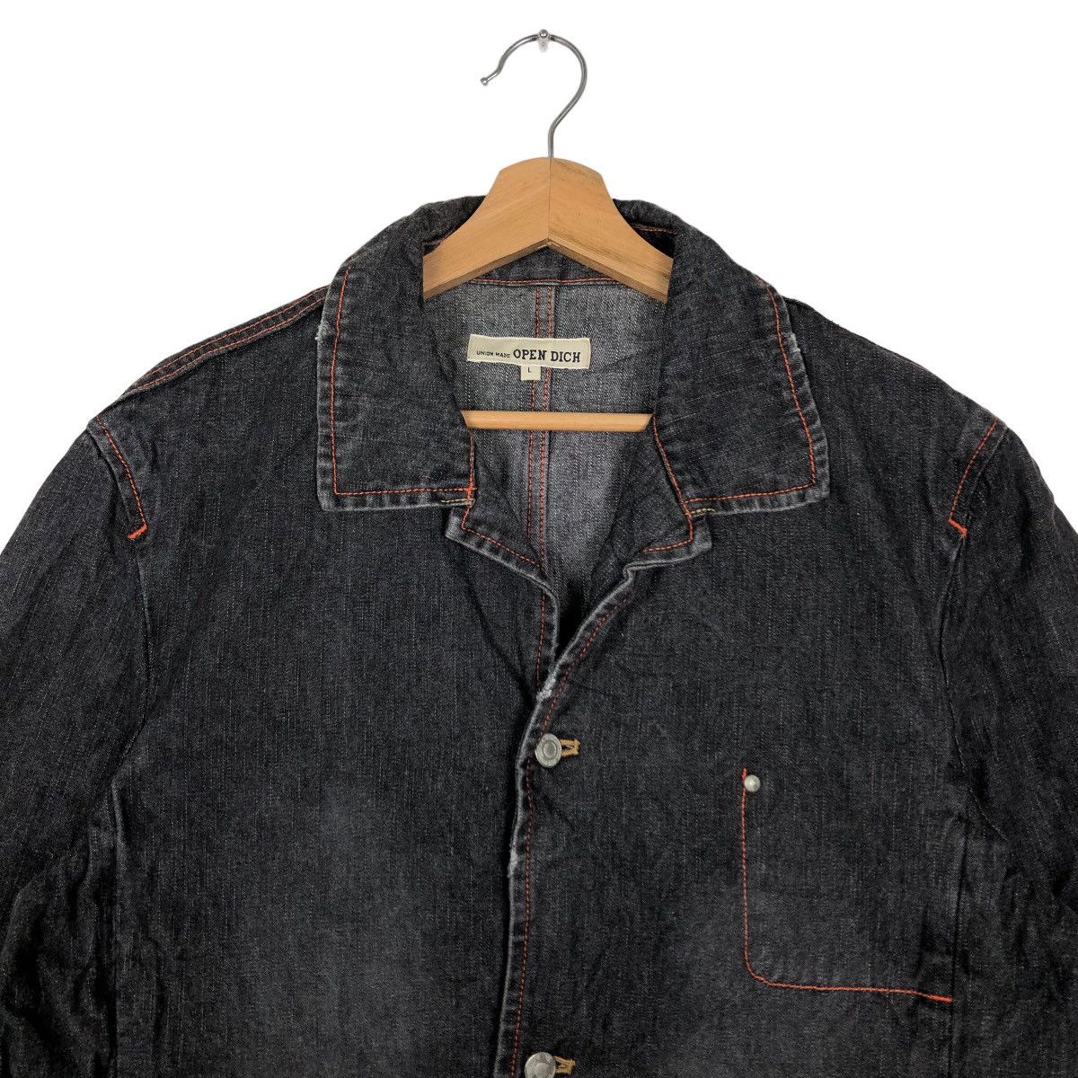 Japanese Brand 🔥90’s Denim Work Jacket Union Made Open Dich Sugar Cane Size US L / EU 52-54 / 3 - 3 Thumbnail