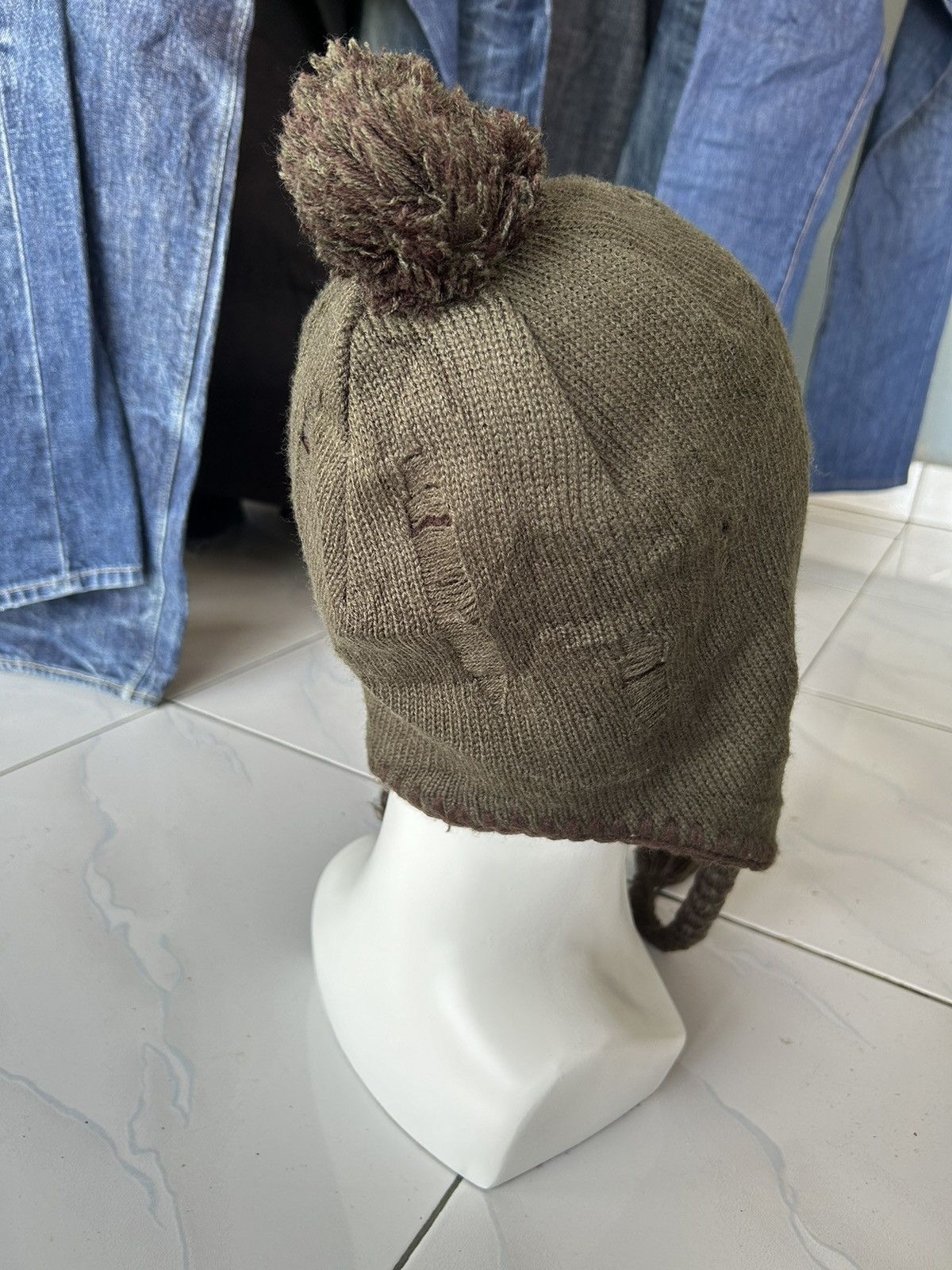 Japanese Brand × Kapital × Vintage Distressed Japanese Brand Rare Design Beanie Hats🎌☠️☠️ Size ONE SIZE - 9 Thumbnail
