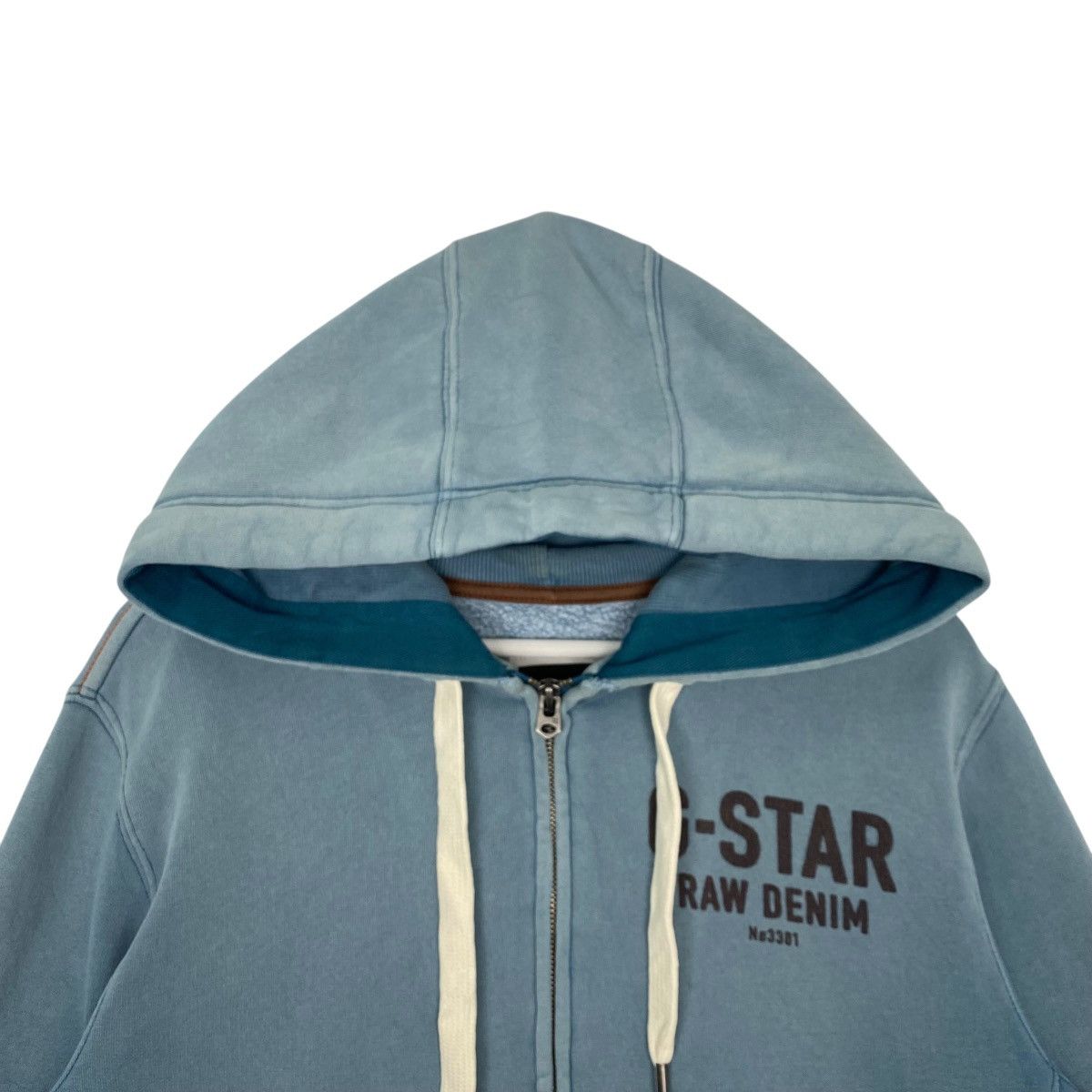 Vintage Vintage G-Star Denim Original Big Logo Printed Hoodie Blue Size US M / EU 48-50 / 2 - 3 Thumbnail