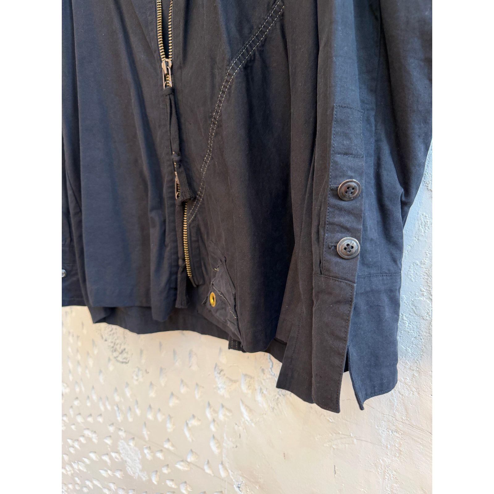 Greg Lauren Greg Lauren SAMPLE Black Tent Studio Jacket Size US XL / EU 56 / 4 - 2 Thumbnail