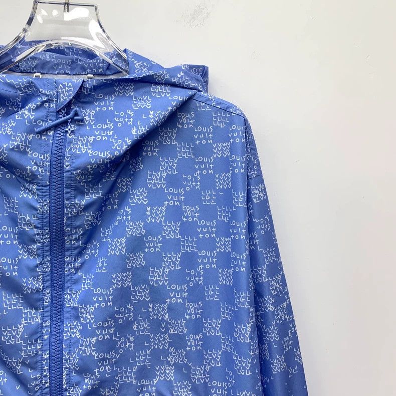 Louis Vuitton Louis Vuitton 22 Blue Letter Checkerboard Full Print Hoode Size US S / EU 44-46 / 1 - 3 Thumbnail