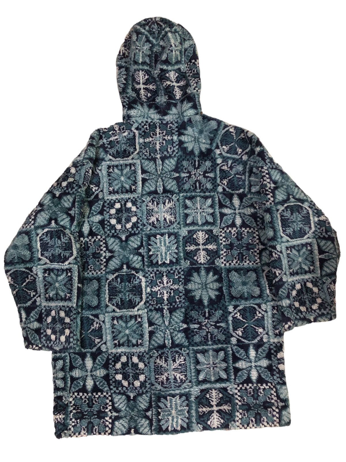 Ellesse Ellese Native Floral Motif Fleece Hooded Jacket Size US L / EU 52-54 / 3 - 2 Thumbnail