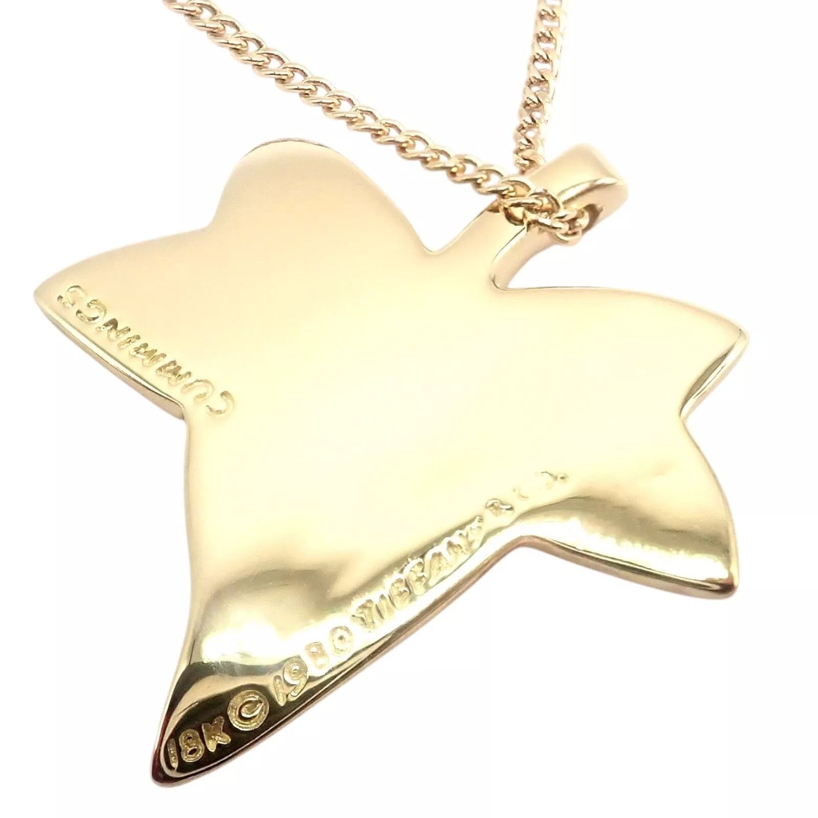 Tiffany & Co. Tiffany & Co Cummings 18k Yellow Gold Leaf Pendant Necklace Size ONE SIZE - 3 Thumbnail