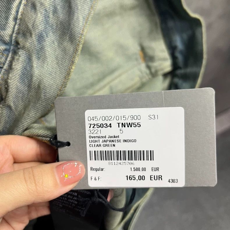 Balenciaga Balenciaga Balenciaga Blue Denim Jacket with Logo Print-25 Size US M / EU 48-50 / 2 - 5 Thumbnail