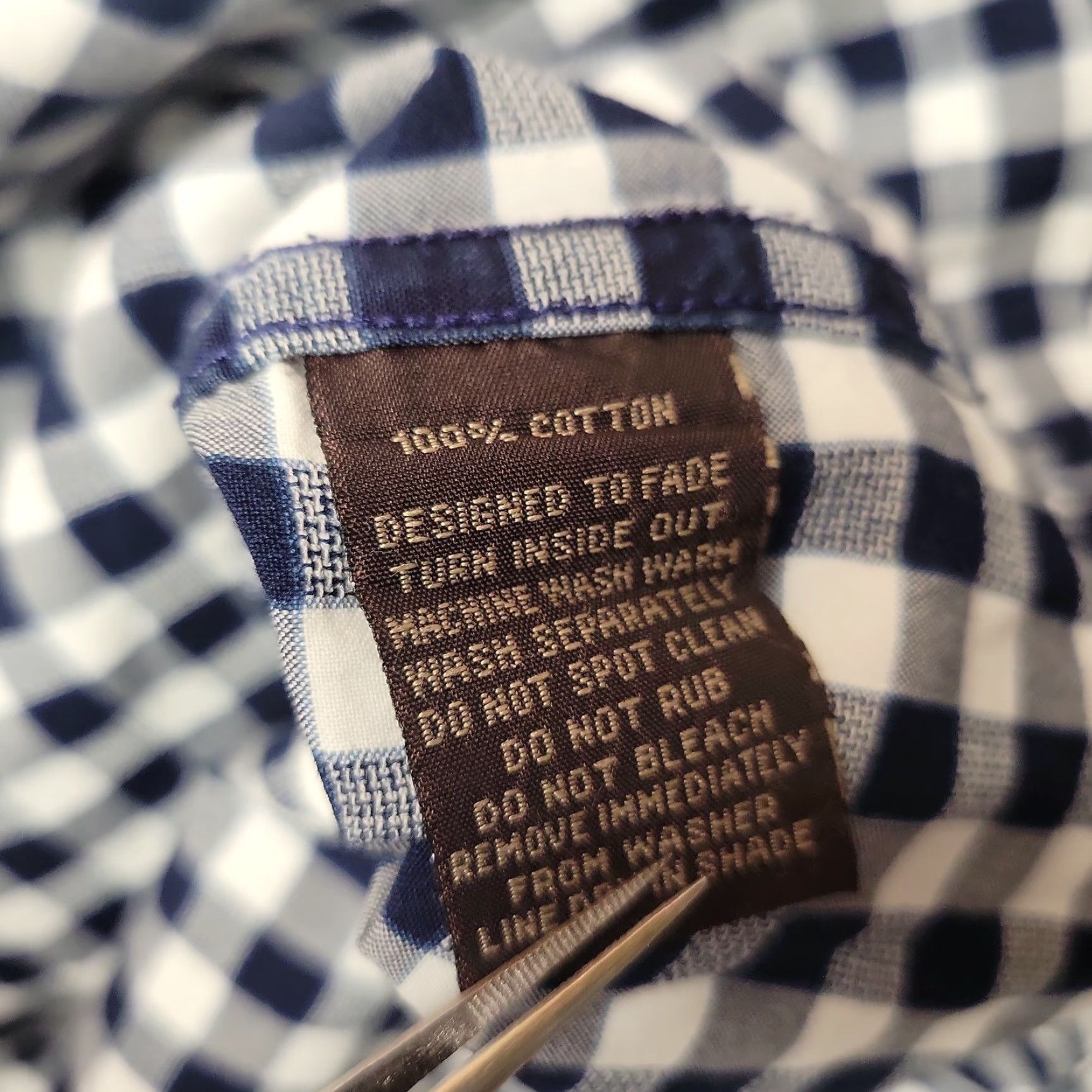 Rodd & Gunn Rodd & Gunn Shirt Mens 2XL Blue White Gingham Check Cotton Casual Sports Fit Shirt Size US XXL / EU 58 / 5 - 4 Thumbnail