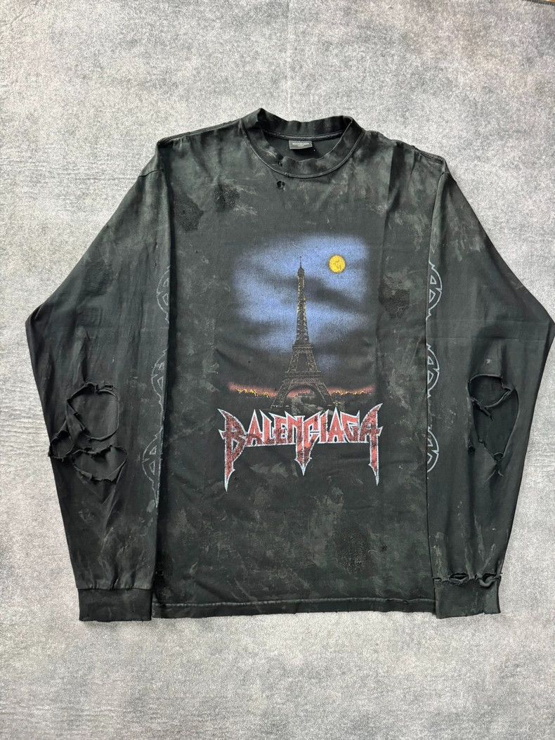 Balenciaga Balenciage 23Tower Destruction Long Sleeve-2506 Size US L / EU 52-54 / 3 - 1 Thumbnail
