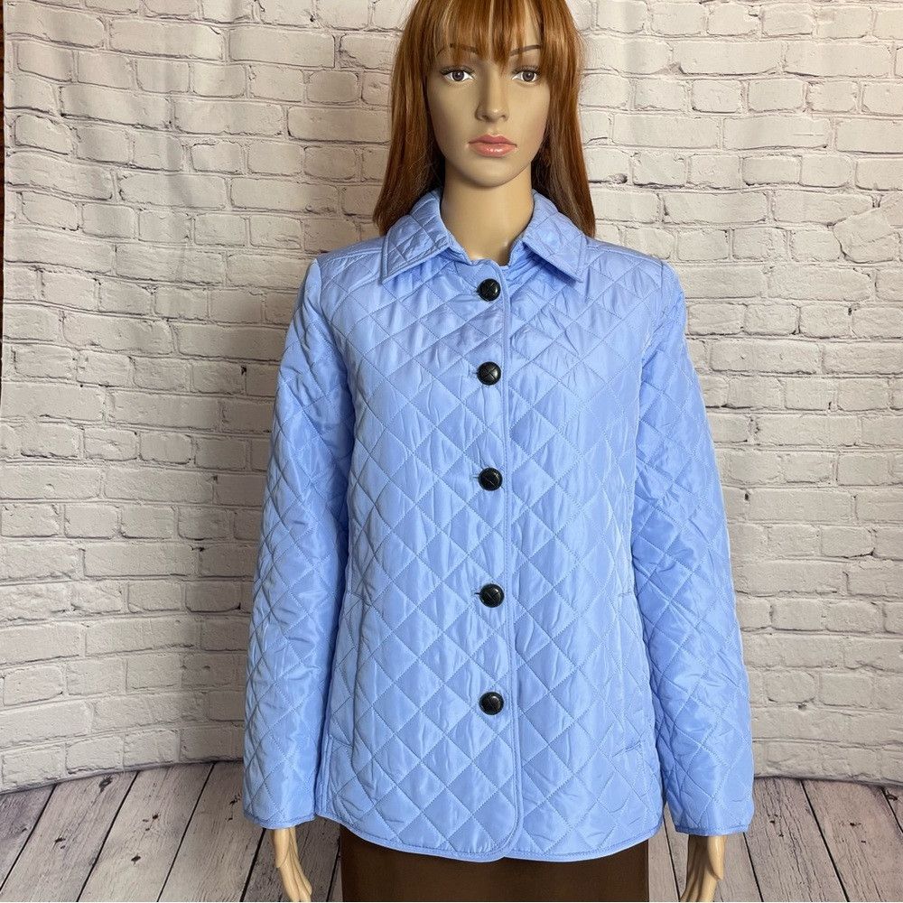 Jones New York NWT New $100 Jones New York Quilted Five Button Light Blue Size S / US 4 / IT 40 - 1 Thumbnail