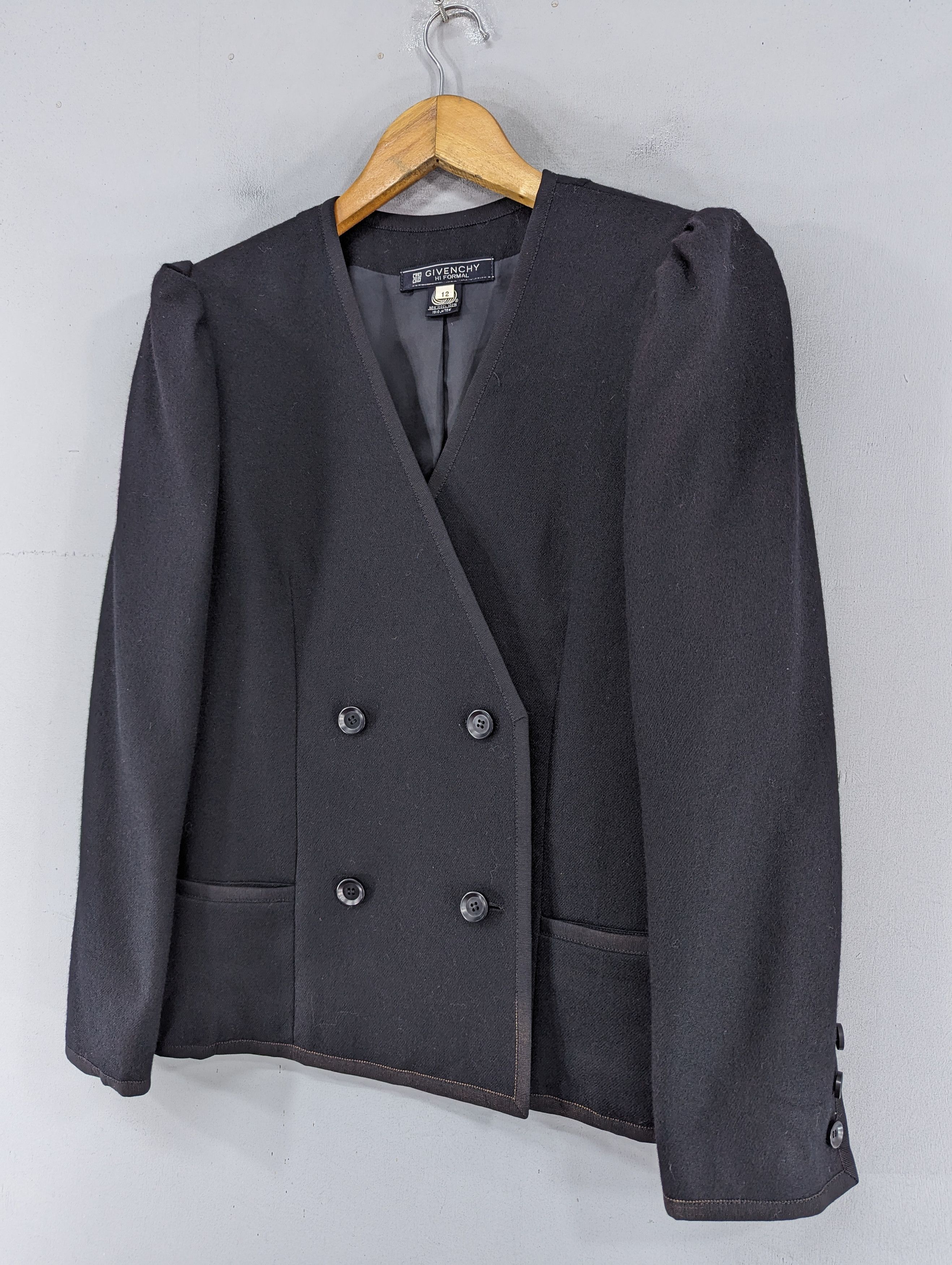 Givenchy Givenchy Hi Formal Wool Crop Coat Blazer Jacket Size XL / US 12-14 / IT 48-50 - 2 Thumbnail