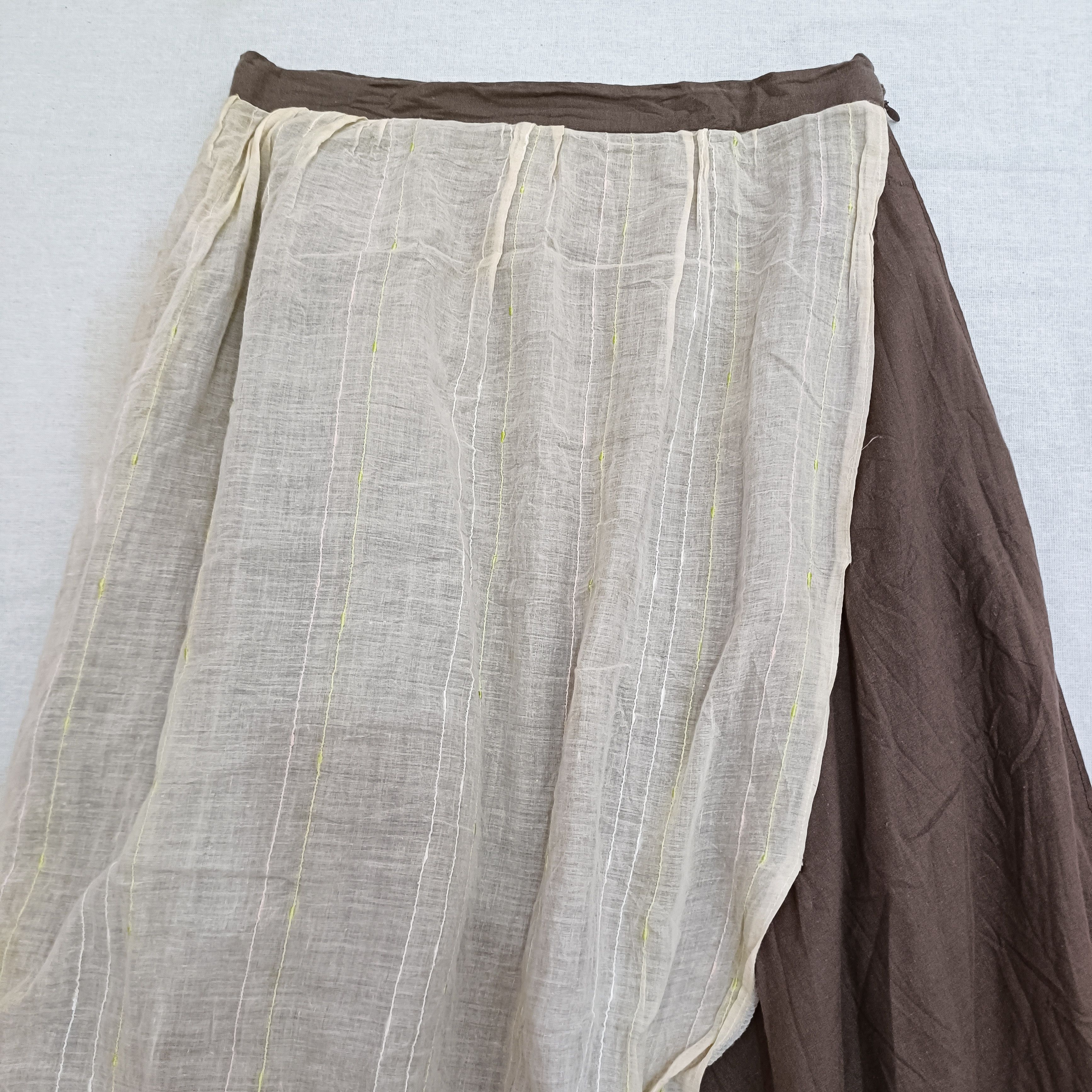 Vintage Japanese Mori Kei Fairy Grunge Layered Skirt Size 26" / US 2 / IT 38 - 3 Thumbnail