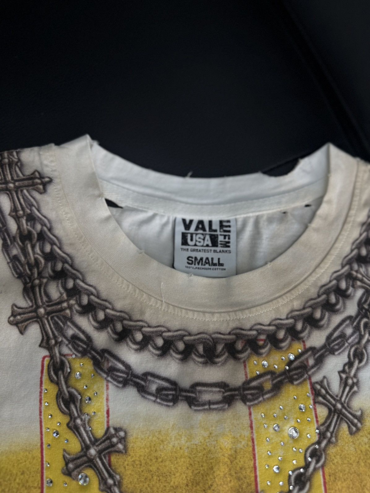 Vale Valley Dreams Black Chambers Bling Tee Size Small NEW Size US S / EU 44-46 / 1 - 8 Thumbnail