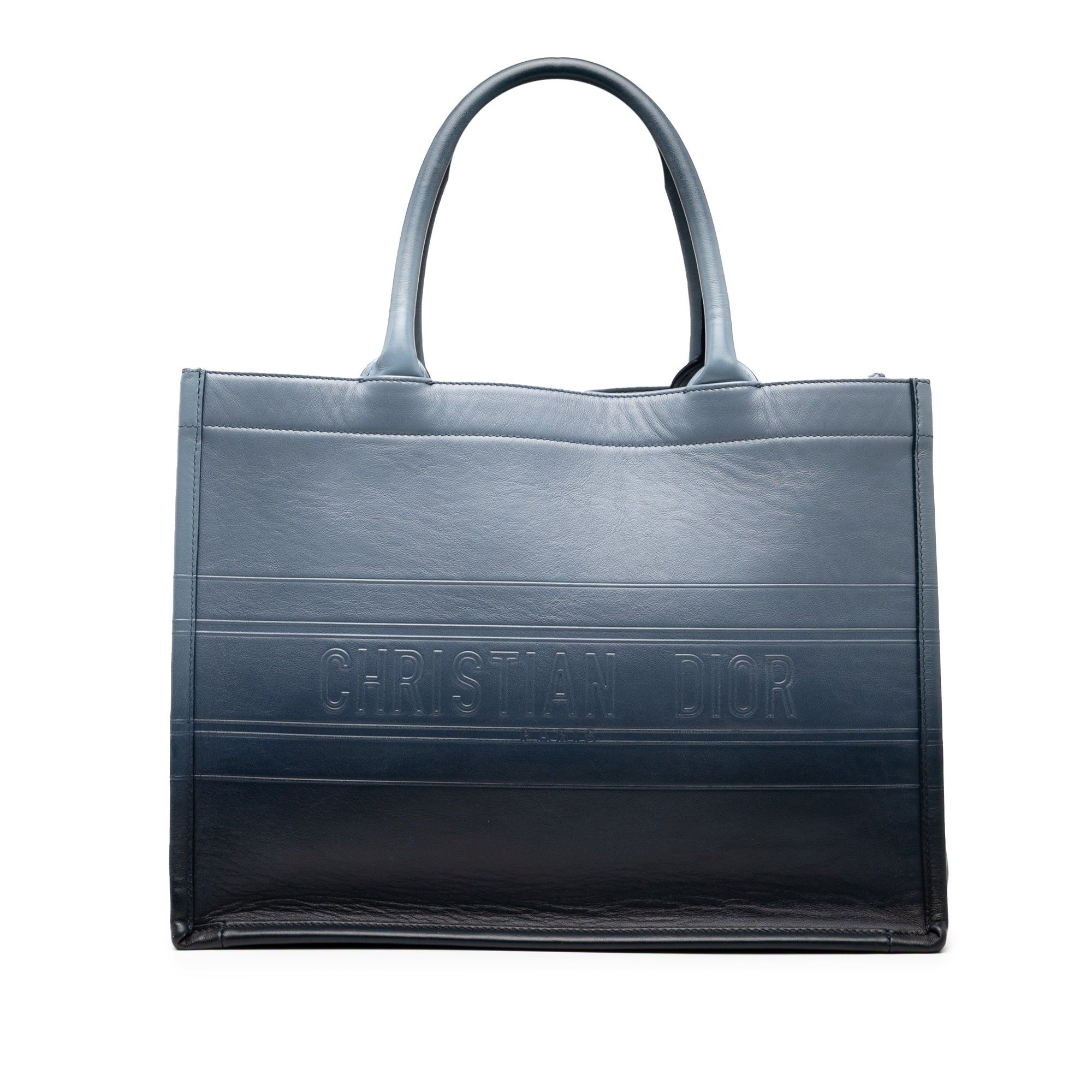 Dior Medium Ombre Embossed Leather Book Tote Size ONE SIZE - 1 Thumbnail