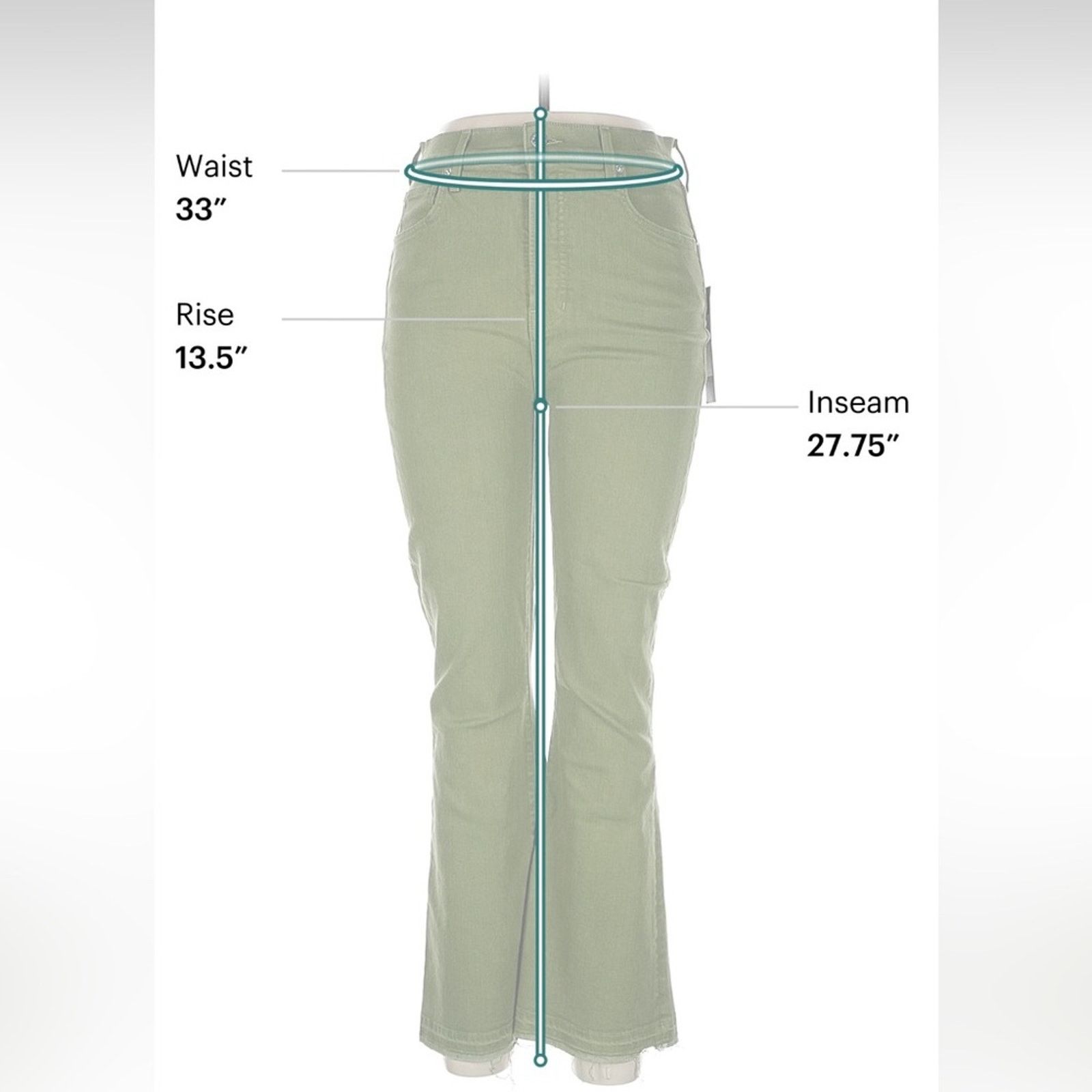 Veronica Beard NWT Veronica Beard Carson Flare High Rise Jeans Size 30" / US 8 / IT 44 - 4 Thumbnail