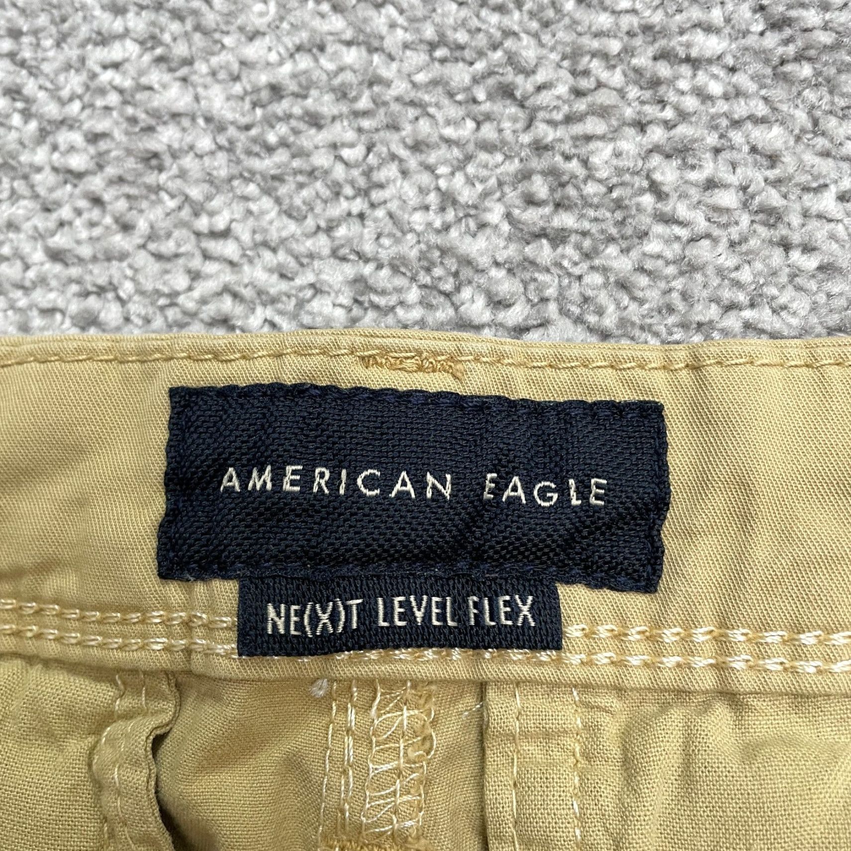 American Eagle Outfitters American Eagle Slim Fit Khaki Pants Mens 30x28 Brown Stretch Casual Workwear Size US 28 / EU 44 - 6 Thumbnail