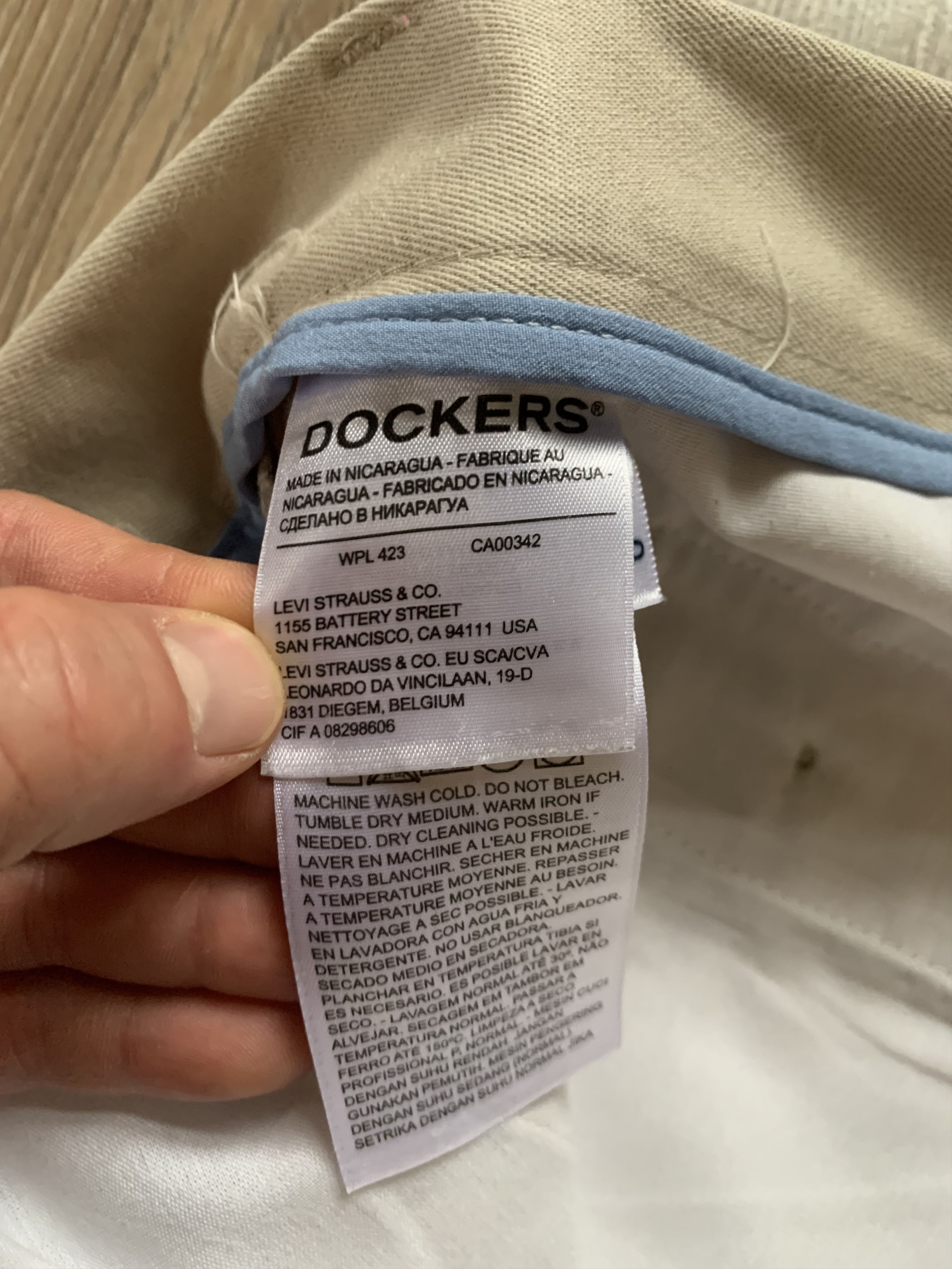 Dockers Dockers Classic Fit Beige Pants Size US 38 / EU 54 - 8 Thumbnail