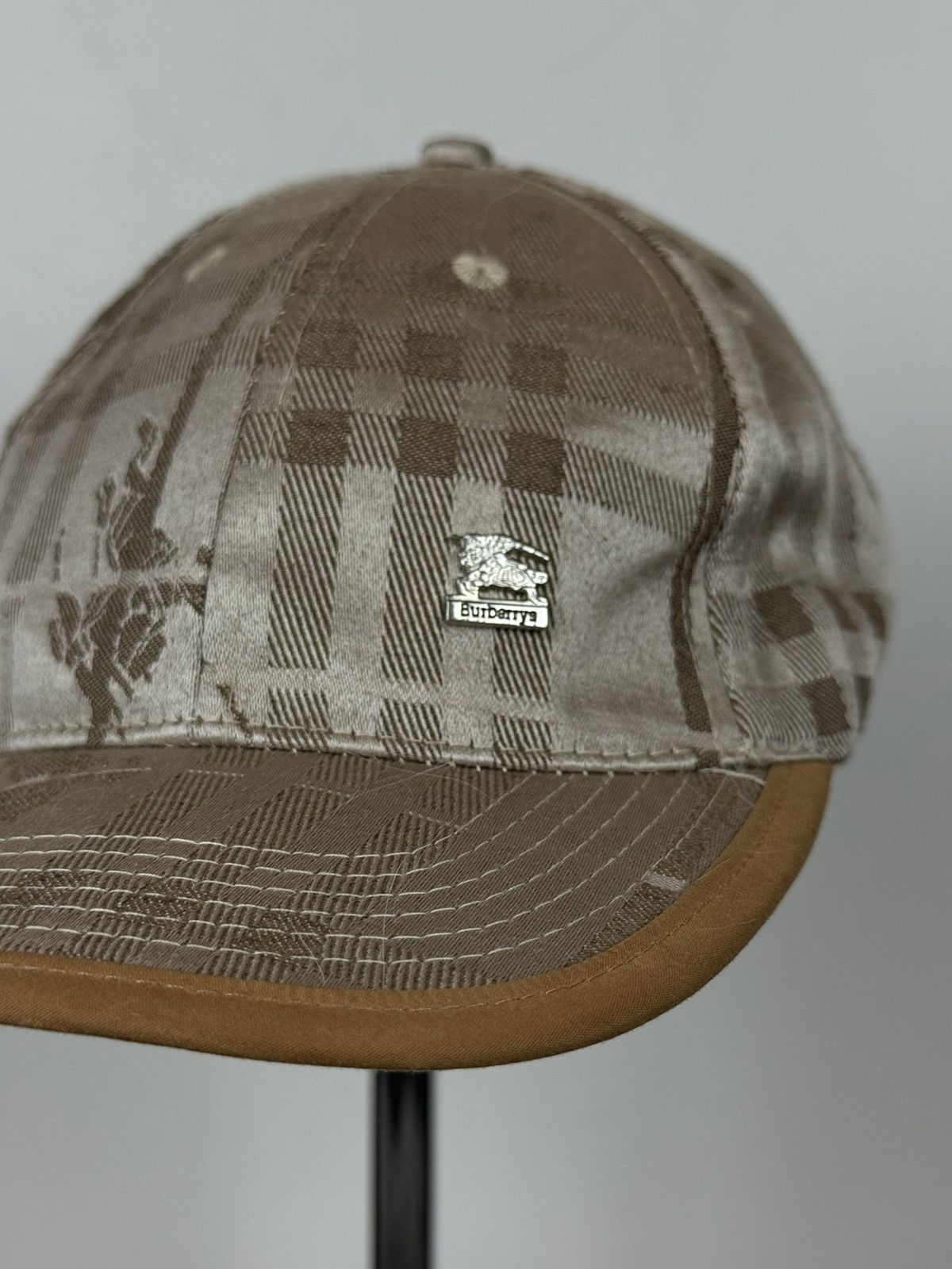Burberry Vintage rare hat Burberry Nova Check original casual item Size ONE SIZE - 2 Thumbnail