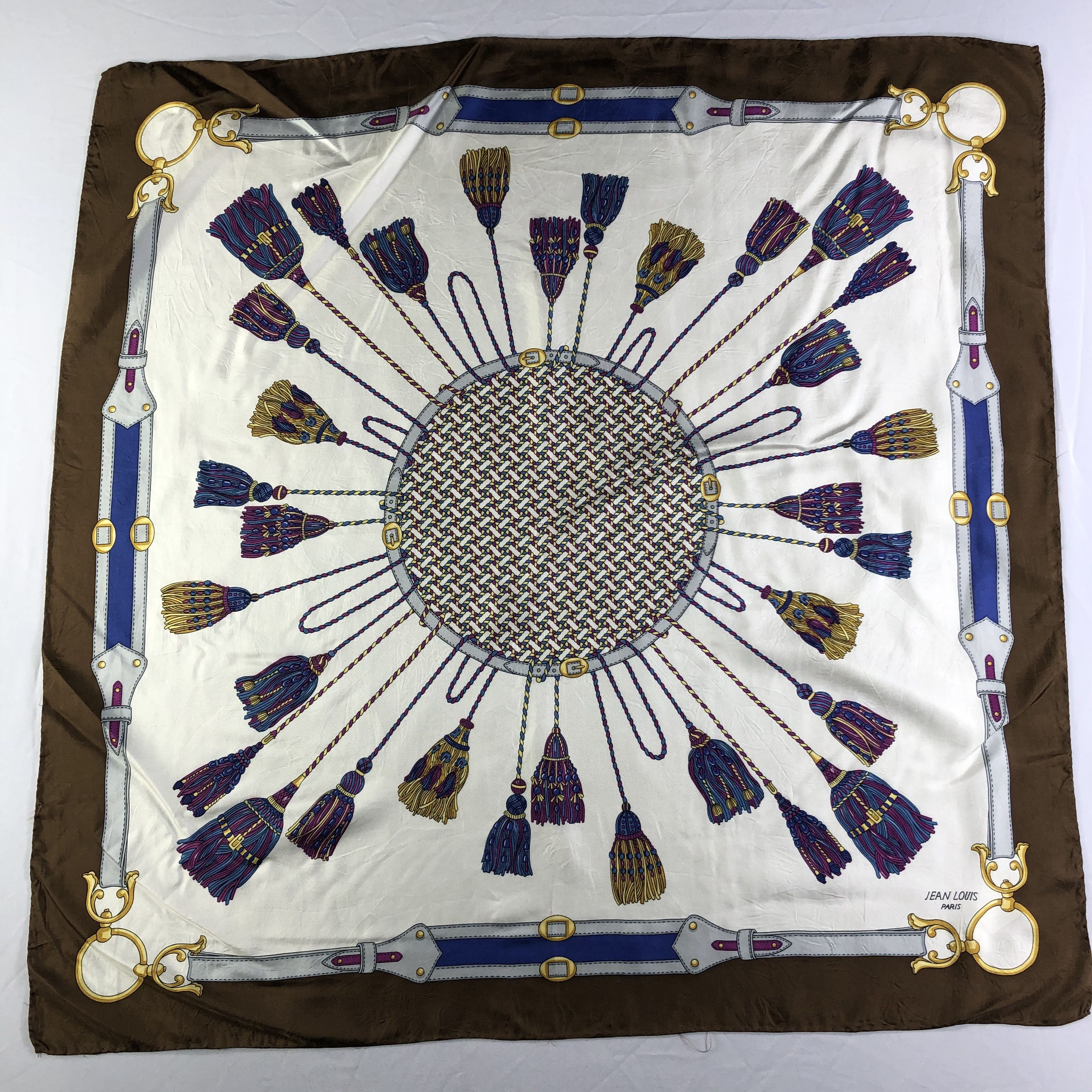 Jean-Louis Scherrer × Vintage Vintage Jean Louis Paris Silk Scarf Size ONE SIZE - 2 Thumbnail