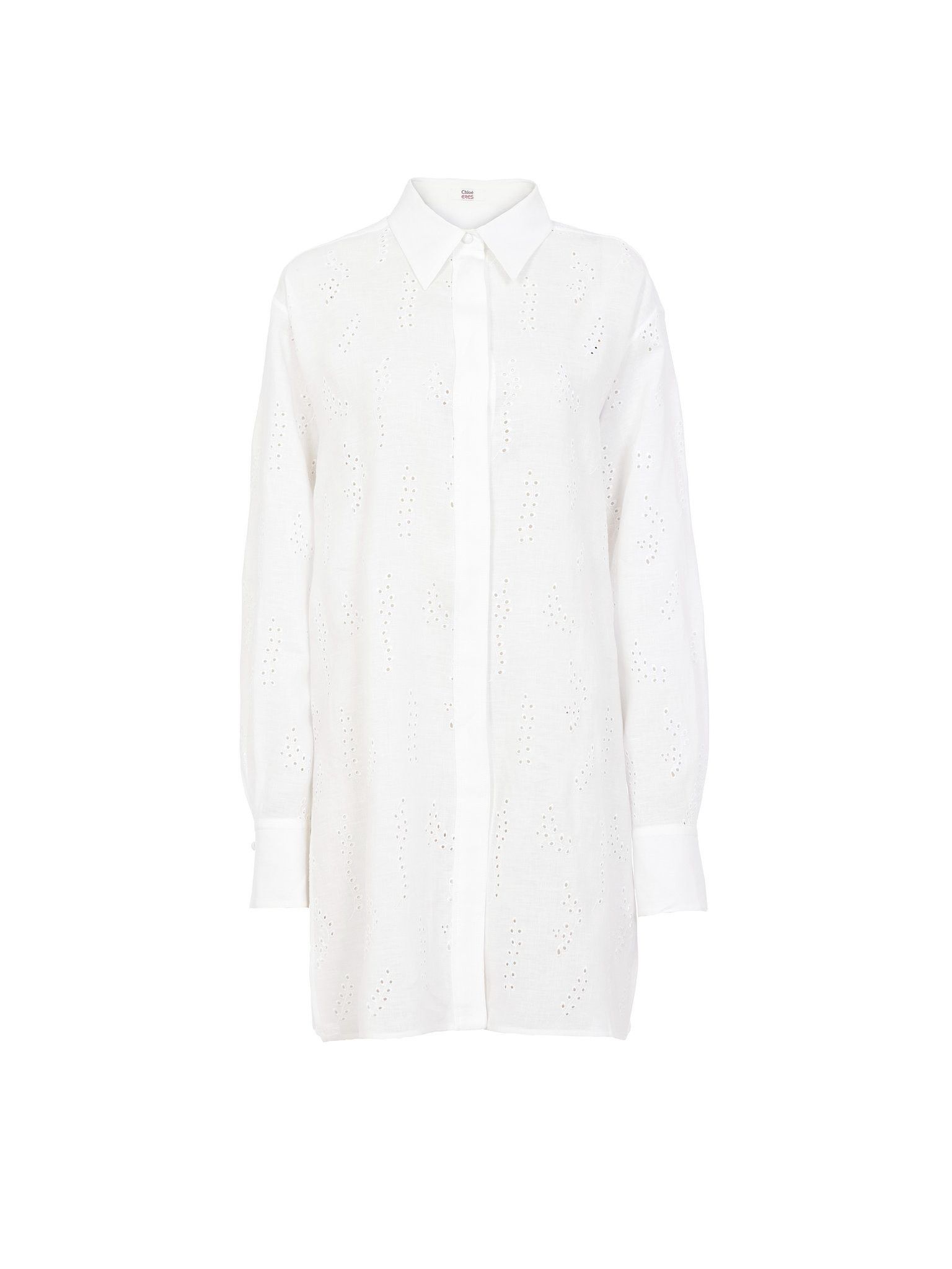 Chloe o1loc1c0425 CHC23 Shirt in Iconic Milk Size M / US 6-8 / IT 42-44 - 1 Thumbnail