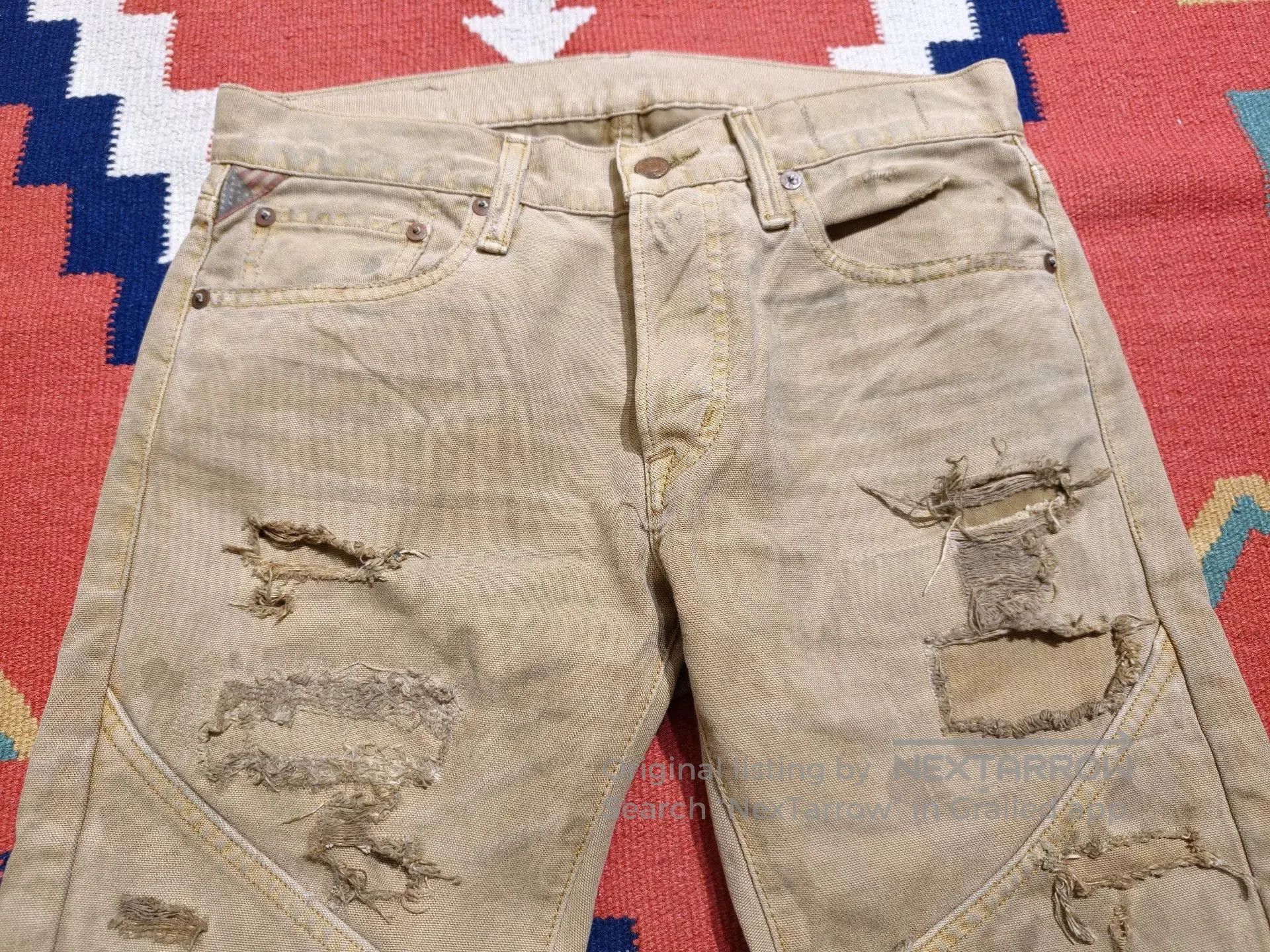 RRL Ralph Lauren RRL Ralph Lauren Distressed Worker Pants. Size US 30 / EU 46 - 5 Thumbnail