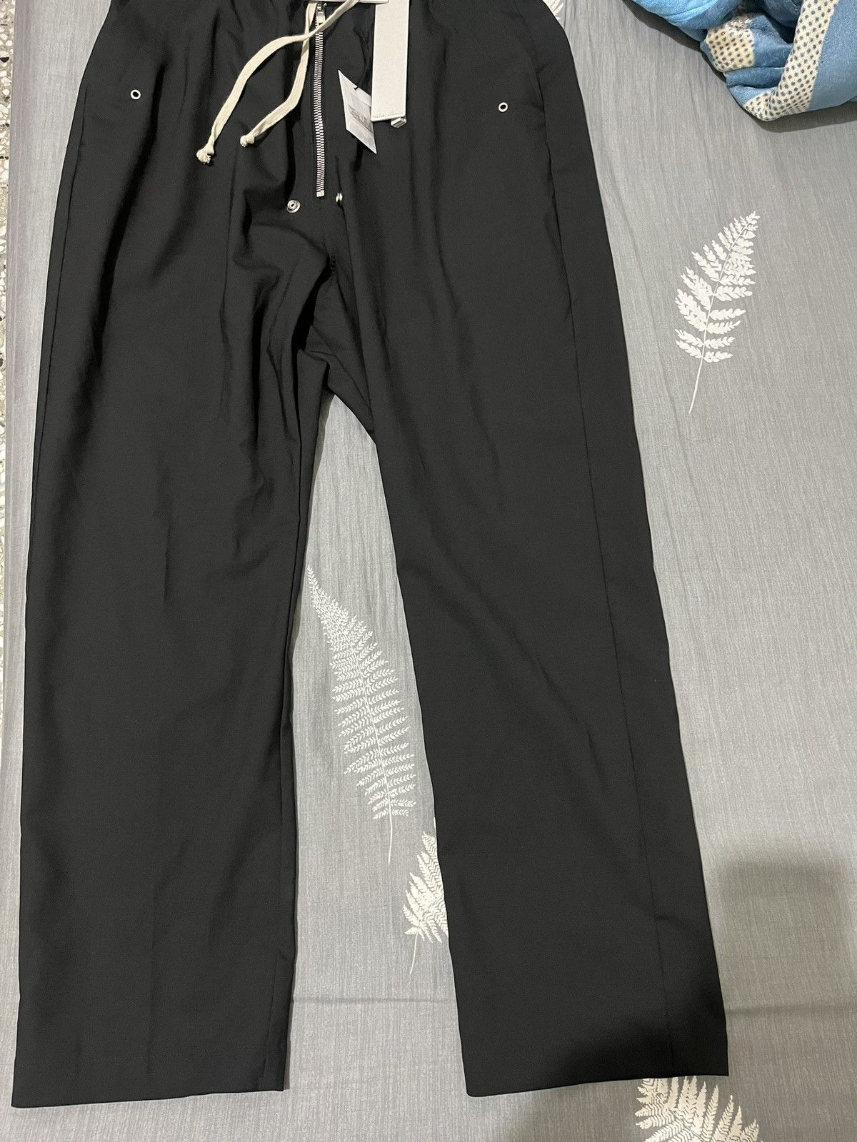 Rick Owens Rick Owens Drawstring Geth Belas Stretched Wide-Leg Trousers Size US 34 / EU 50 - 1 Thumbnail