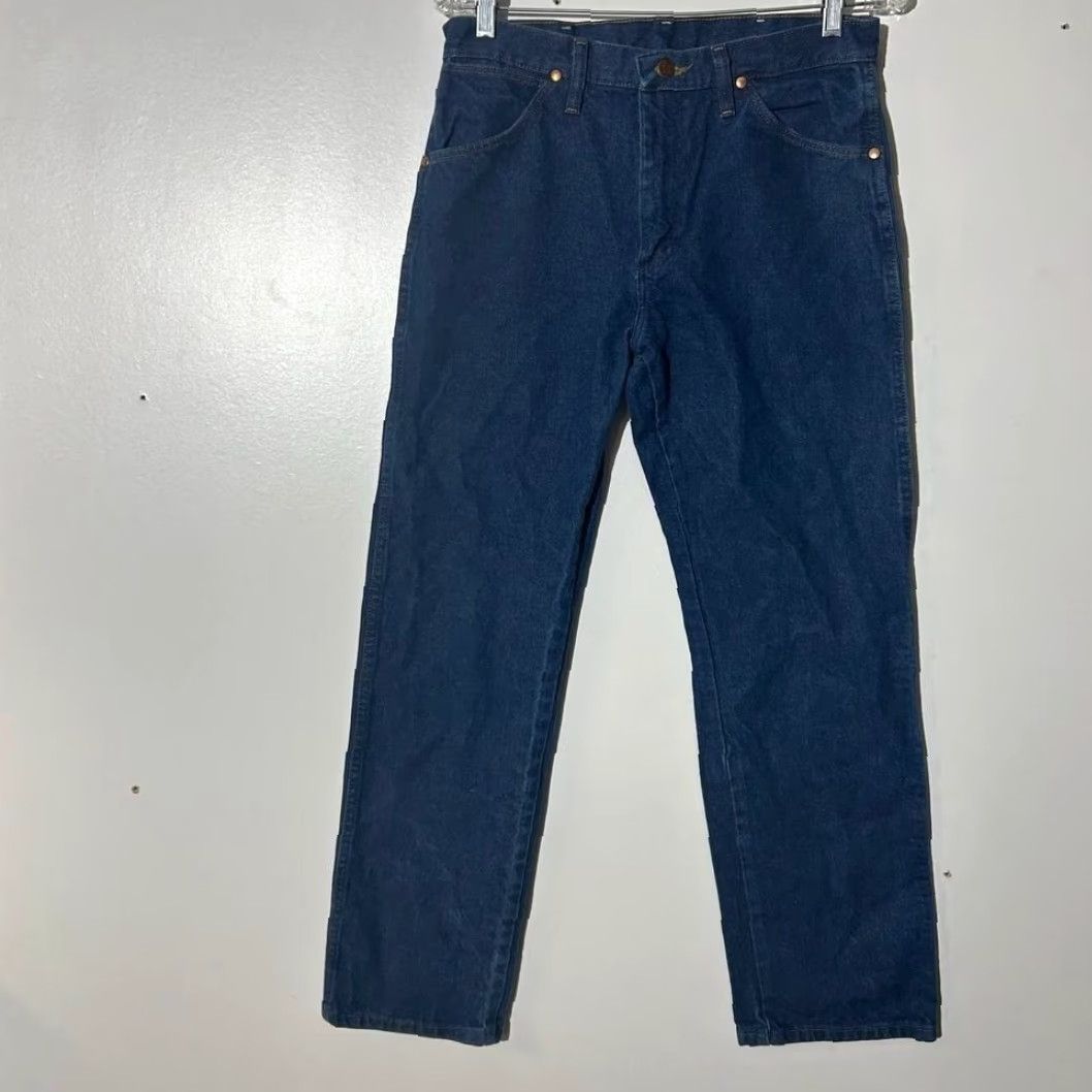 Wrangler VINTAGE Wrangler Western Cowboy Straight Leg Blue Denim Jeans Men's Size 30x30 Size US 30 / EU 46 - 3 Thumbnail