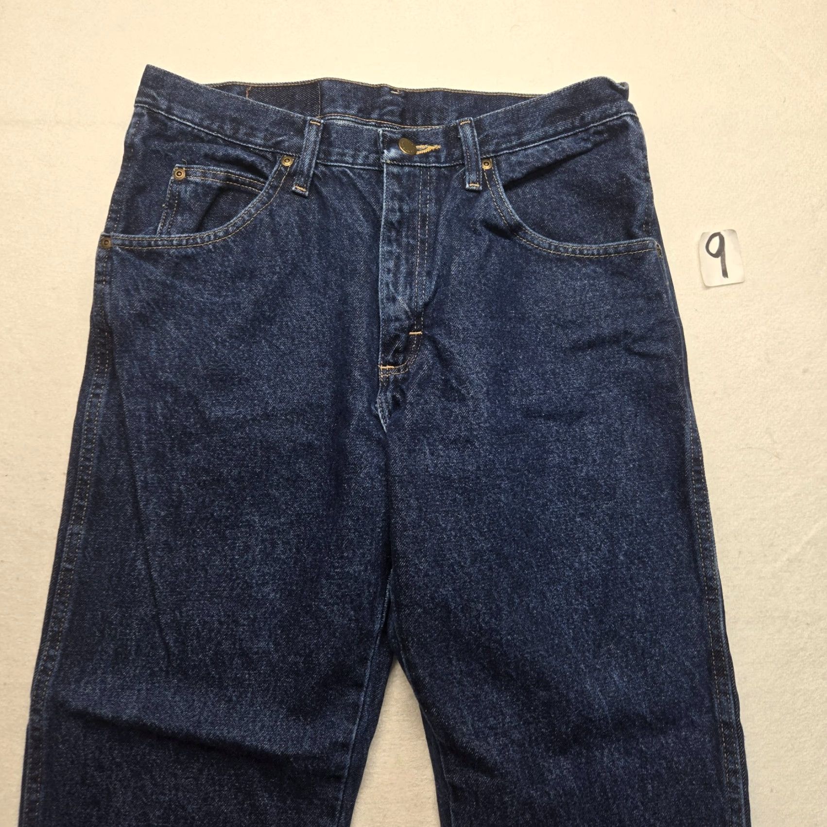 Wrangler VINTAGE Wrangler Jeans Regular Fit Straight Blue Denim Workwear Men 33X32 Size US 33 - 2 Thumbnail