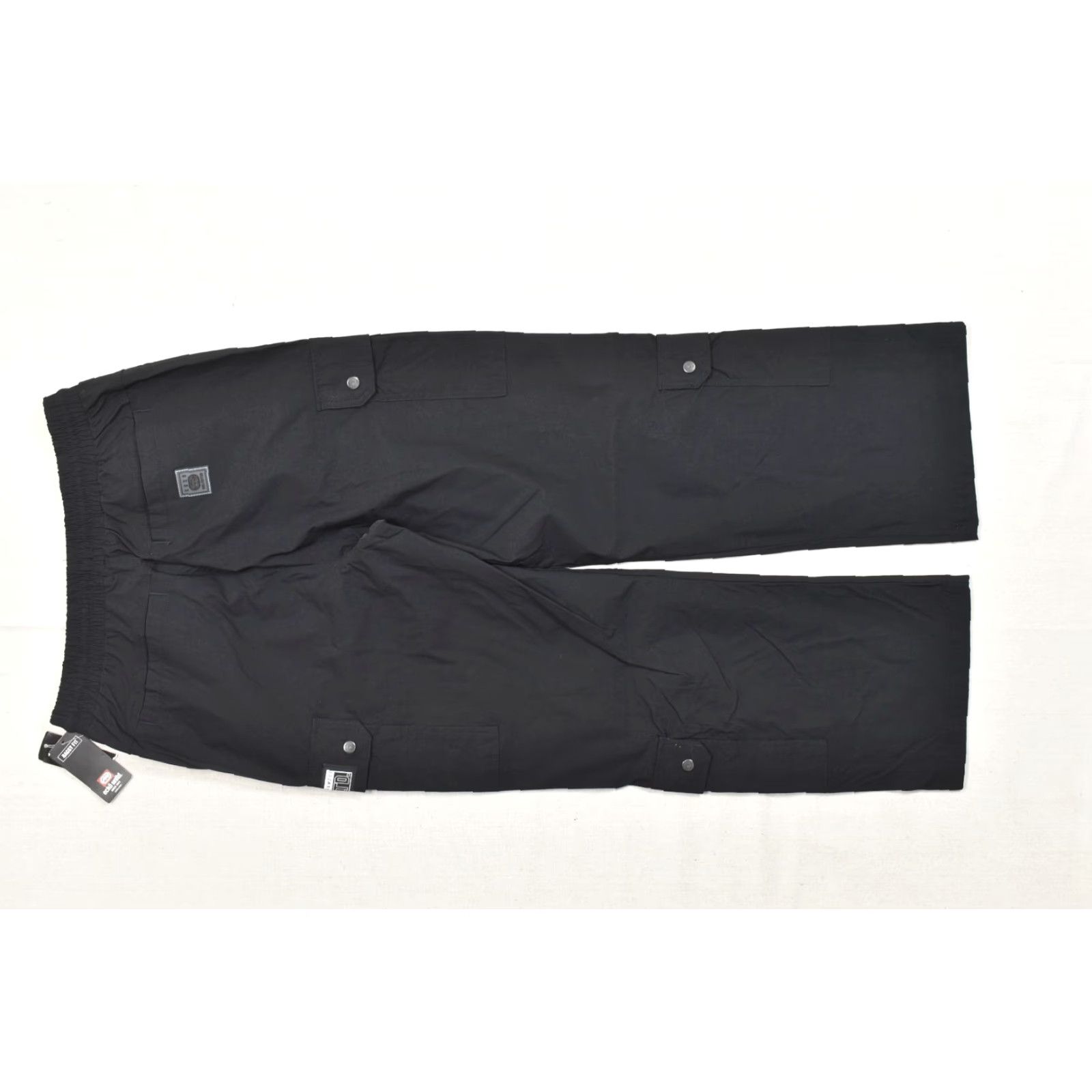 Ecko Unltd. Ecko Unltd Mens Cargo Jogger Pants Black Nylon Baggy Fit M Cargo Pocket 29 Inseam Modern Logo Accents Vintage No Size US 31 - 2 Thumbnail
