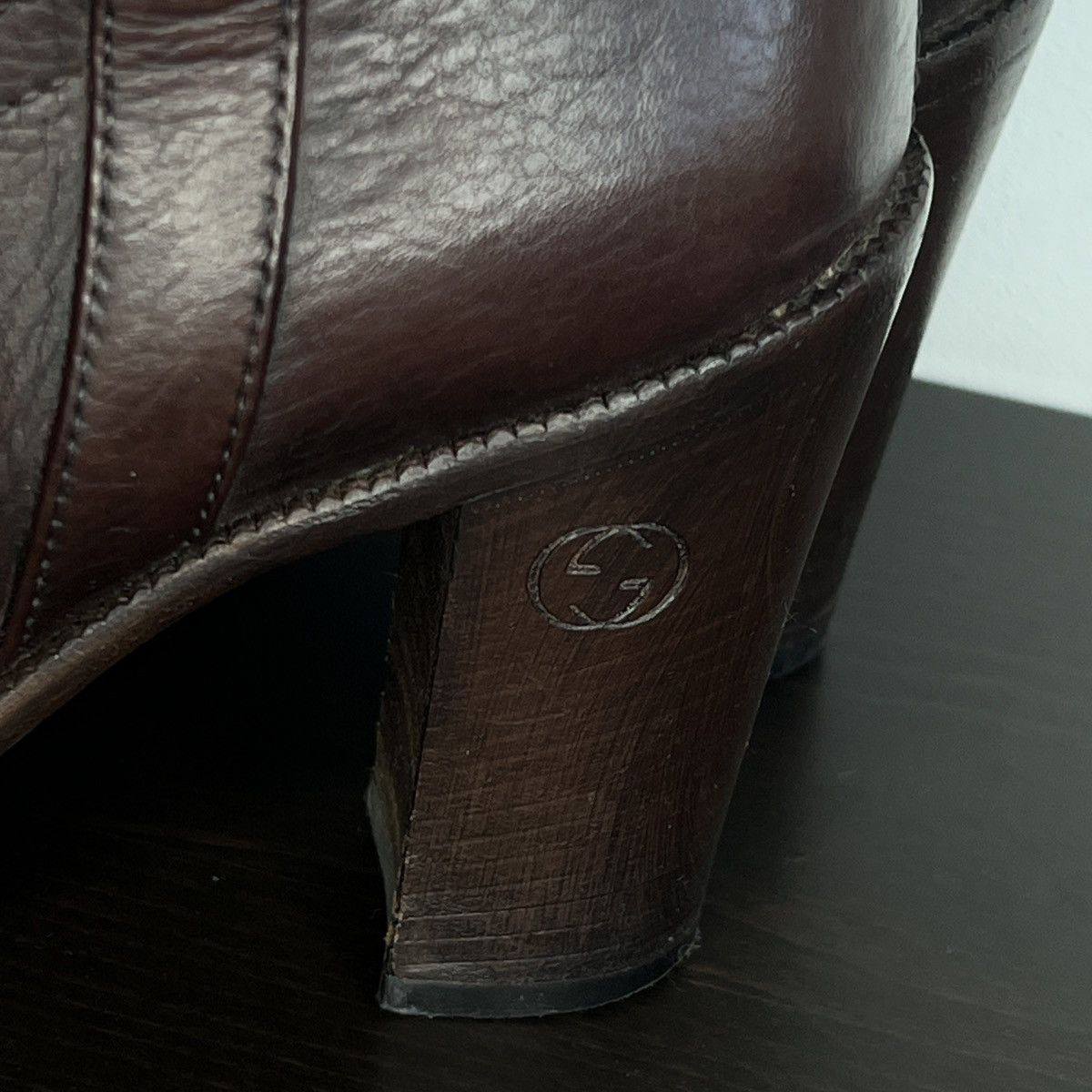 Gucci Gucci Knee Boots Hills High Brown Leather Shoes Size US 6 / IT 36 - 5 Thumbnail