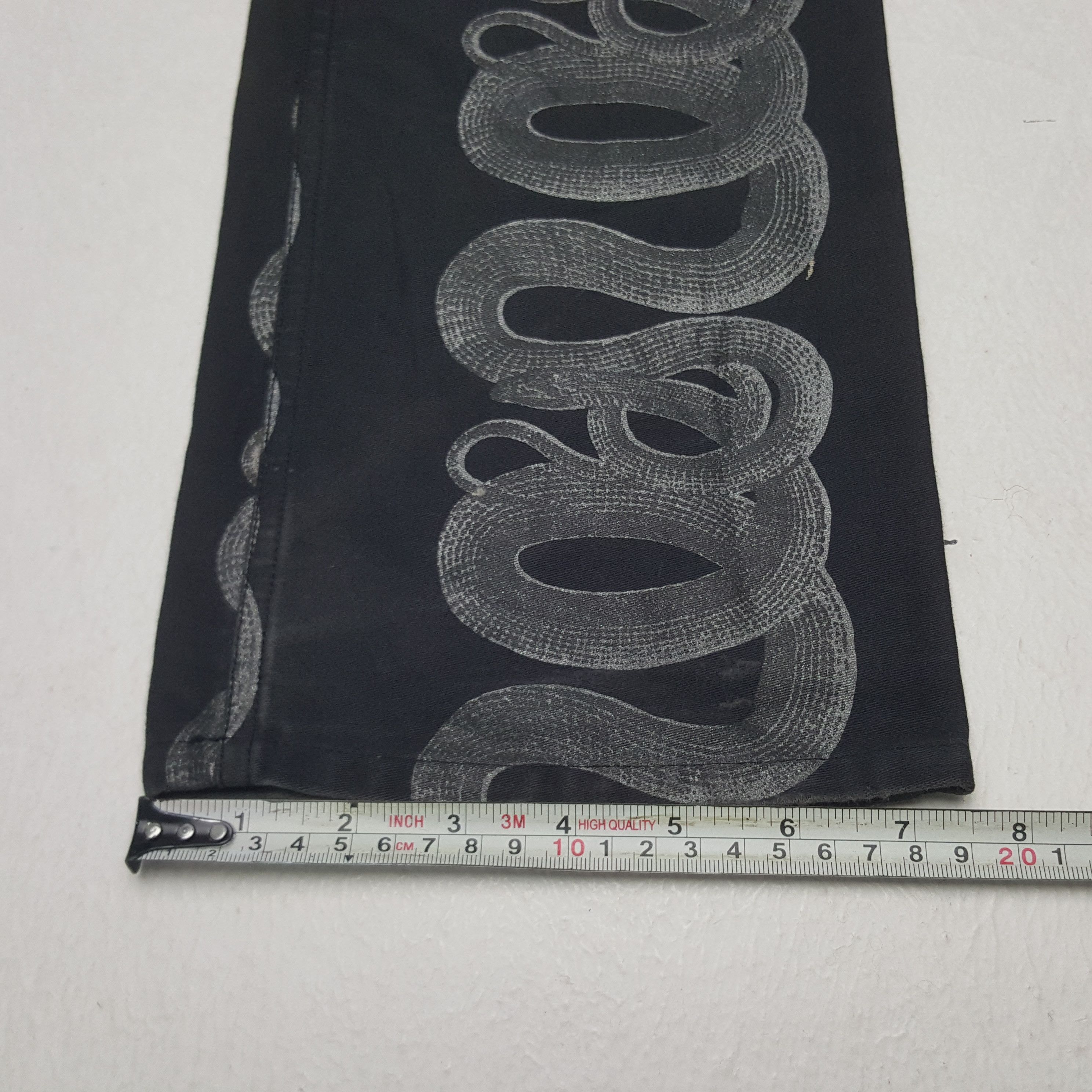 Hysteric Glamour × Japanese Brand × Vintage Vintage Hysteric Glamour Snakes Denim Rare Jeans Size 25" / US 0 / IT 36 - 11 Thumbnail