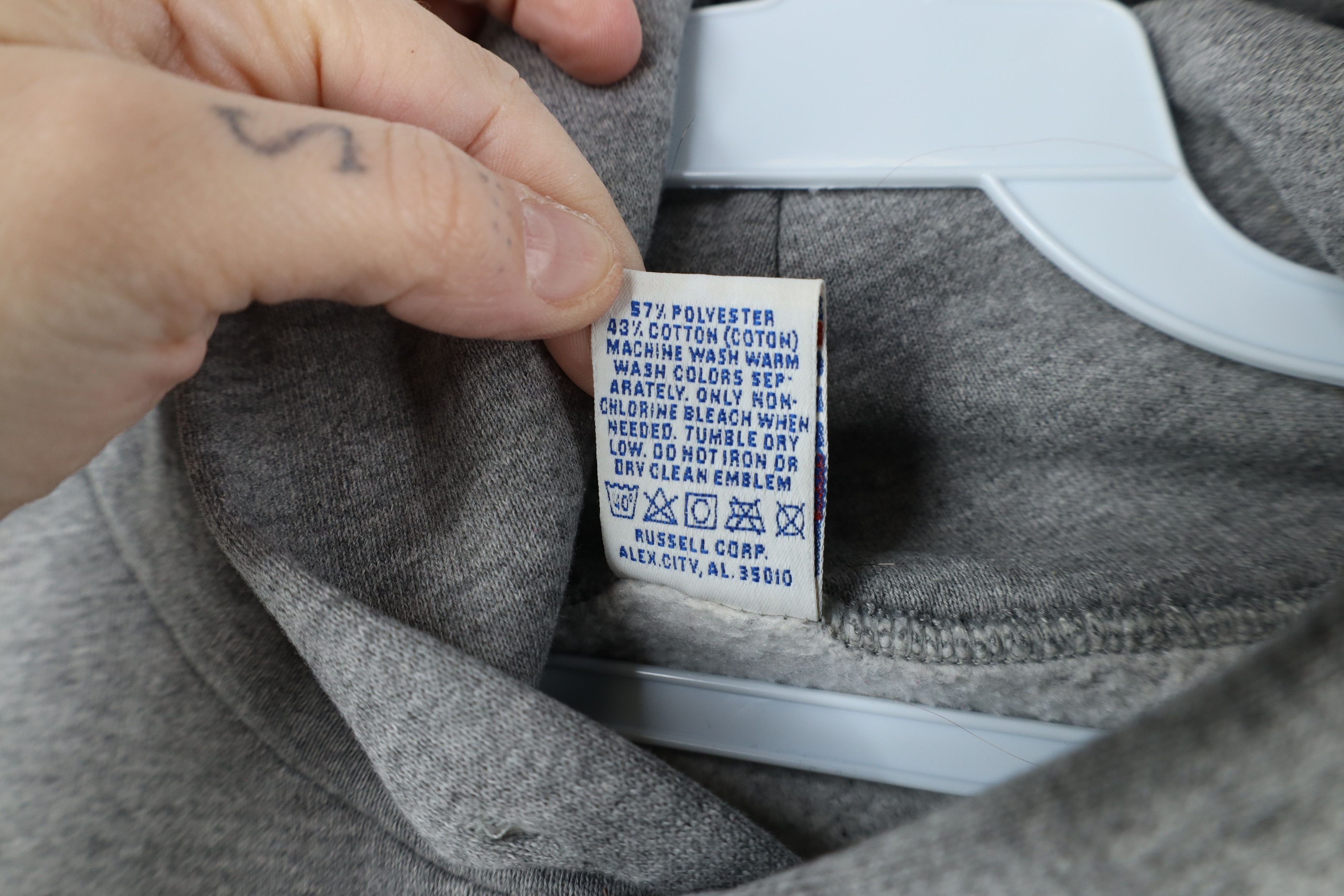 Russell Athletic × Vintage Vintage 90s Russell Athletic Soccer Hoodie Sweatshirt USA Size US L / EU 52-54 / 3 - 11 Thumbnail