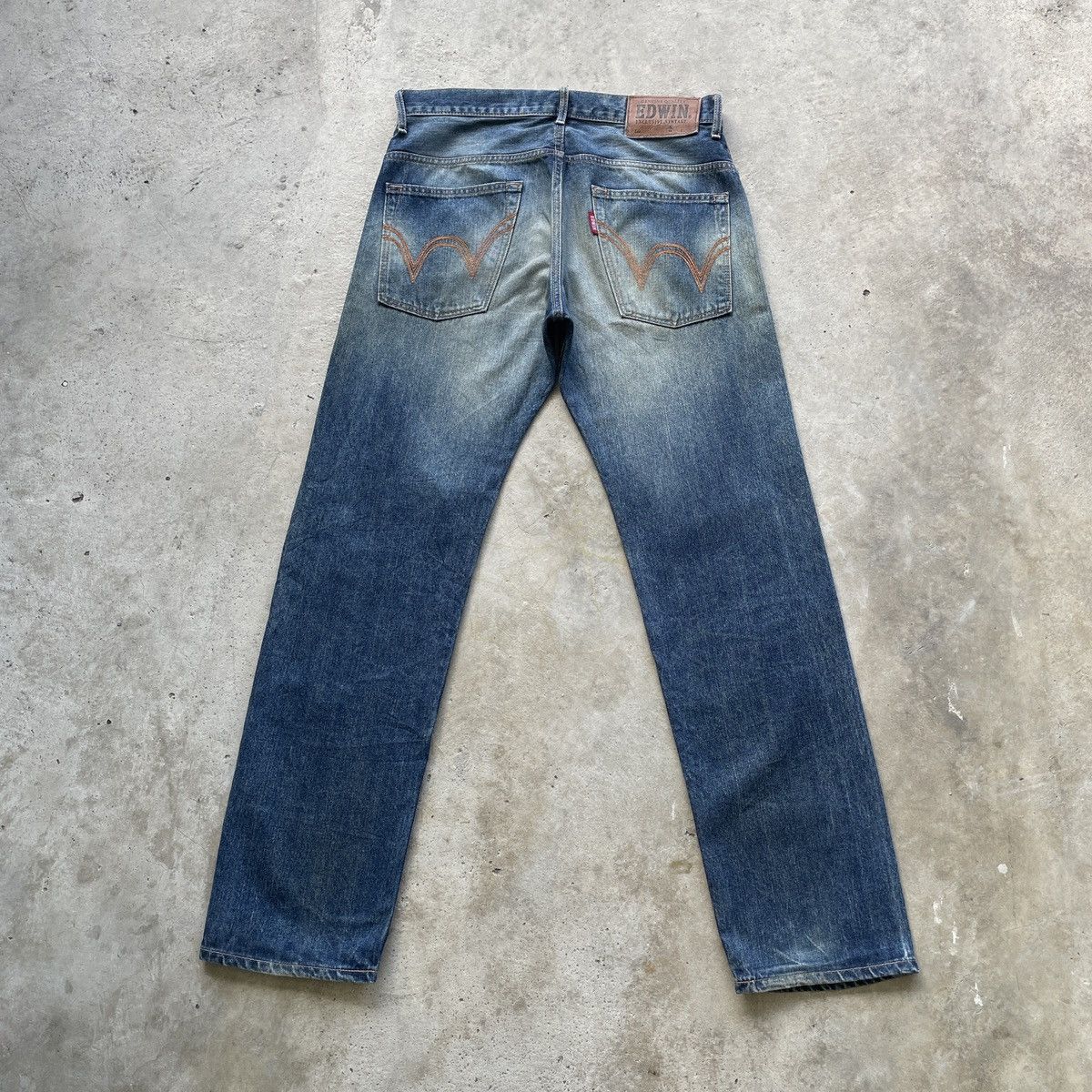 Japanese Brand W34 Vintage Edwin Rusty Jeans Distressed Faded Denim Pants Size US 34 / EU 50 - 11 Thumbnail