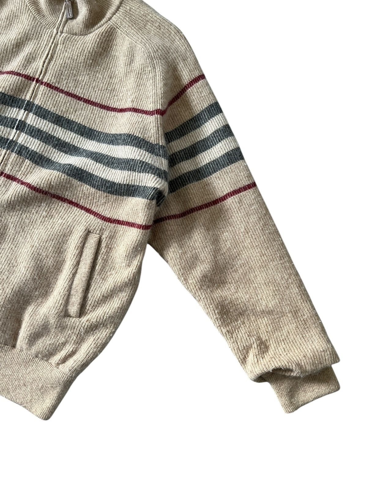 Burberry Burberry Cashmere Wool Blend Zipper Sweater Size US L / EU 52-54 / 3 - 5 Thumbnail