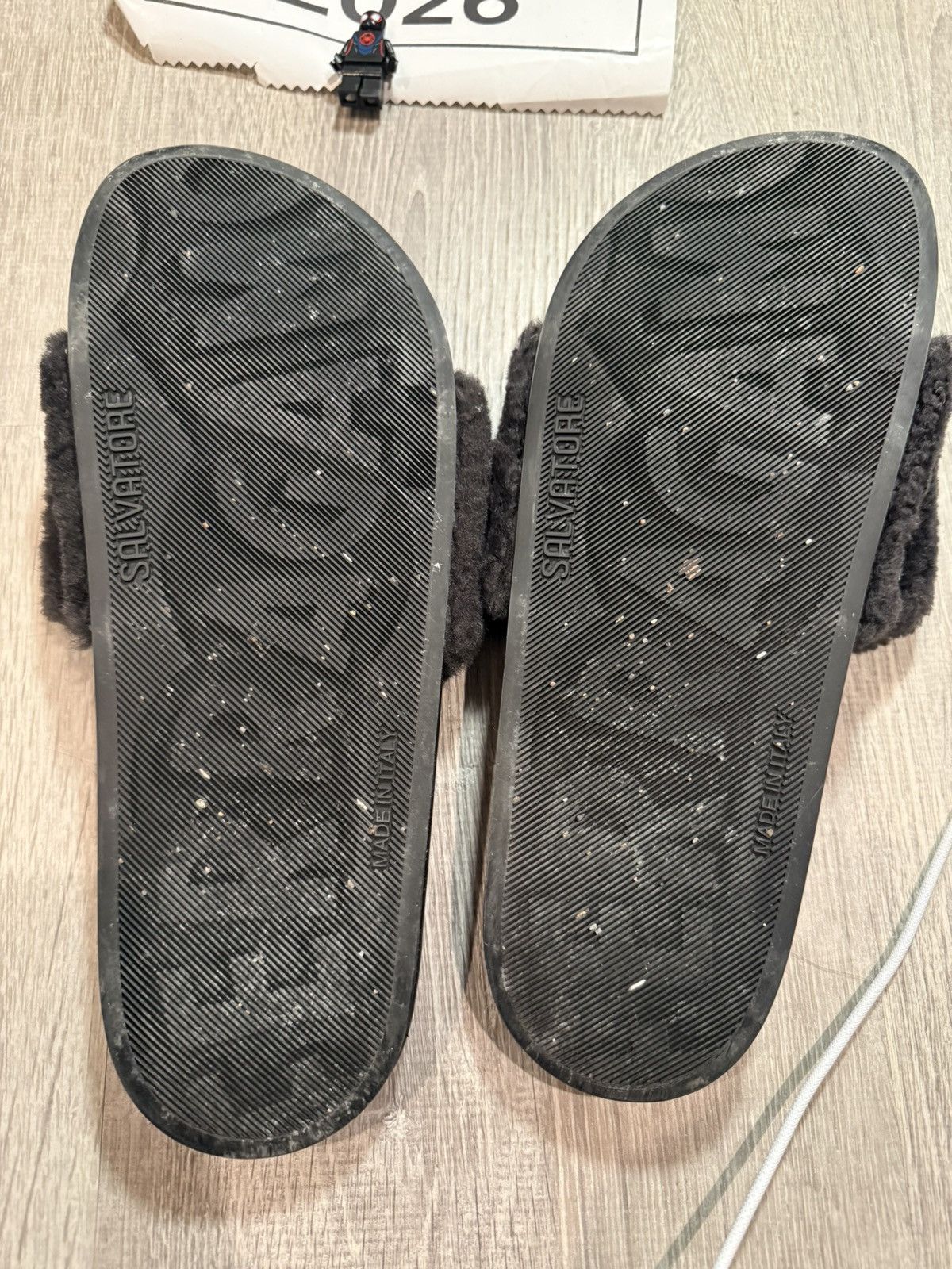 Salvatore Ferragamo Ferragamo "Don" Lamb Fur Slides Size US 9 / EU 42 - 4 Thumbnail