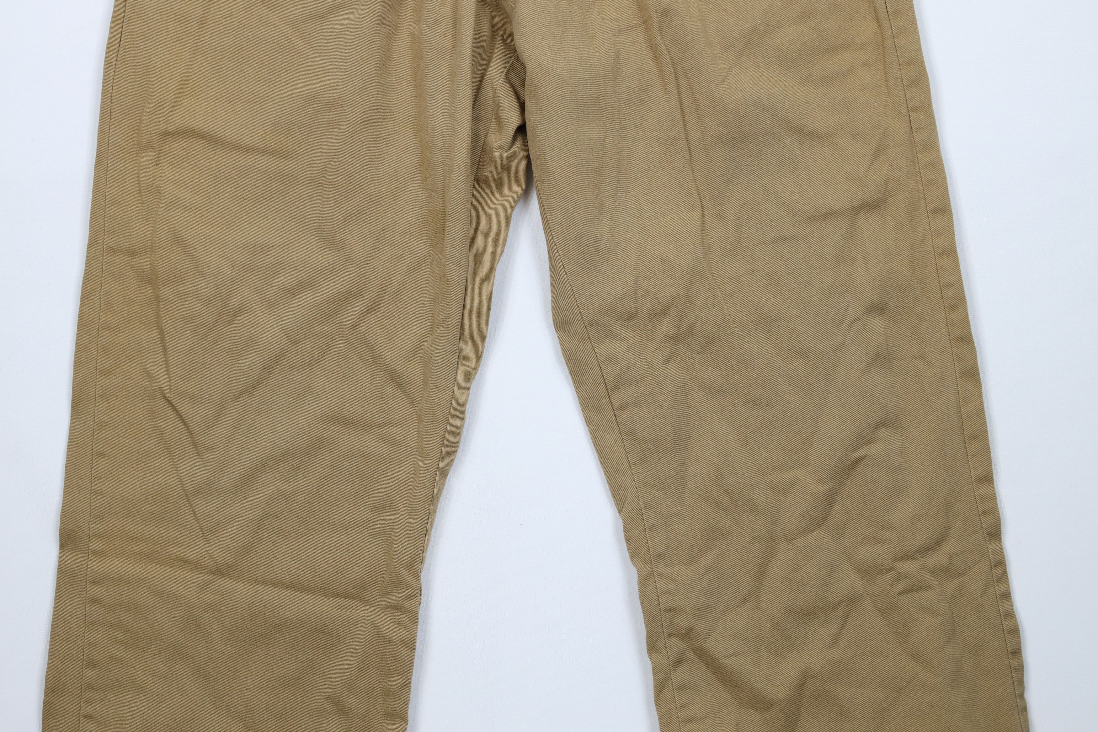 Vintage Vintage 90s Streetwear Lined Wide Leg Pants Beige Brown Size US 36 / EU 52 - 4 Thumbnail