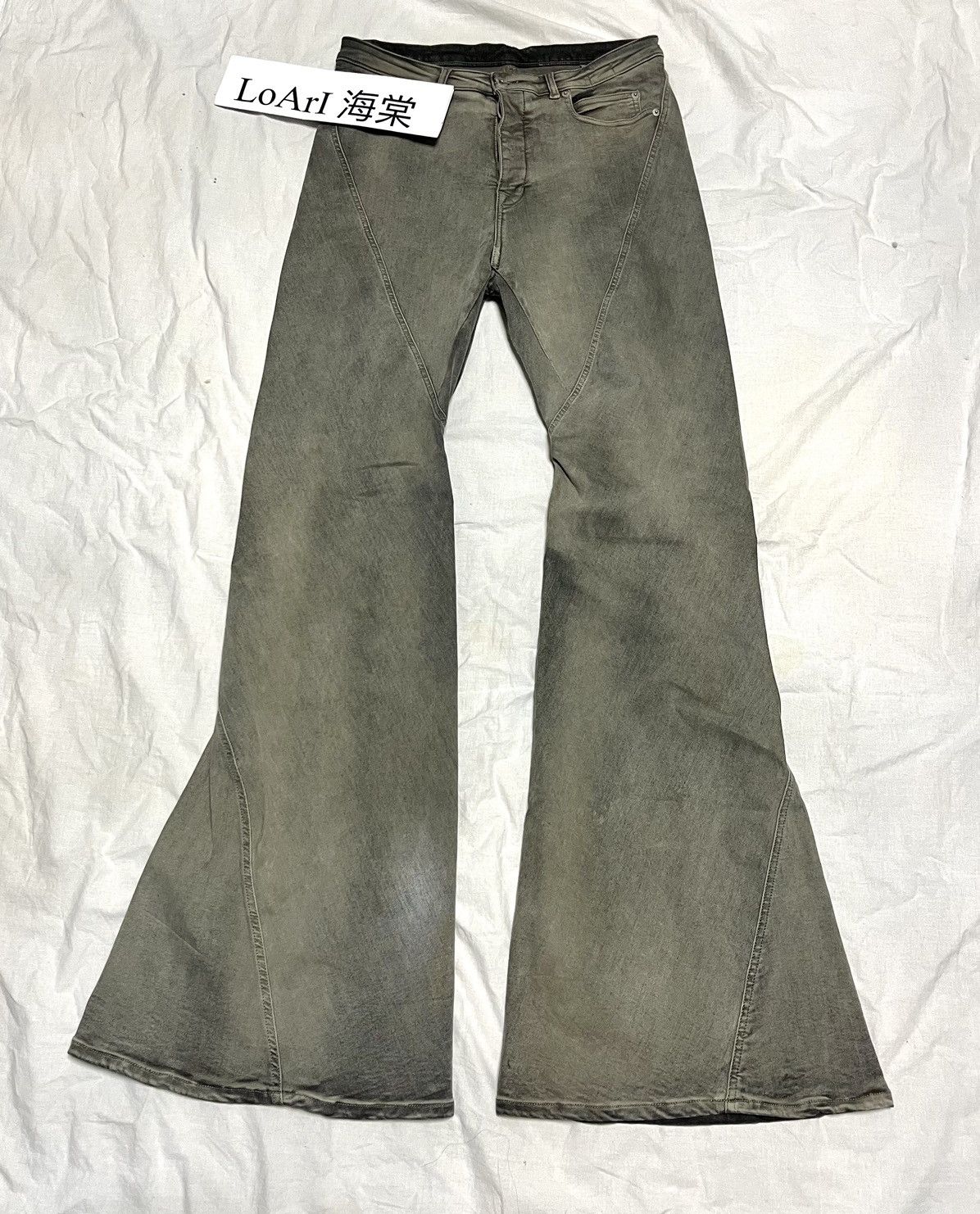 Rick Owens rick owens drkshdw bias bootcuts flared jeans Size US 33 - 1 Thumbnail