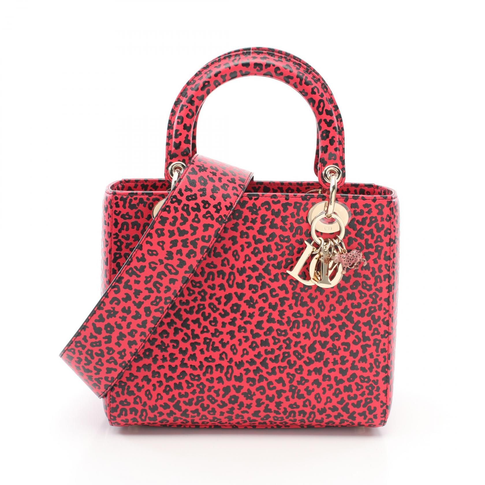 Dior Dior Lady Dior I Love Paris Leather Handbag M0518OSGA in Great Condition Size ONE SIZE - 1 Thumbnail
