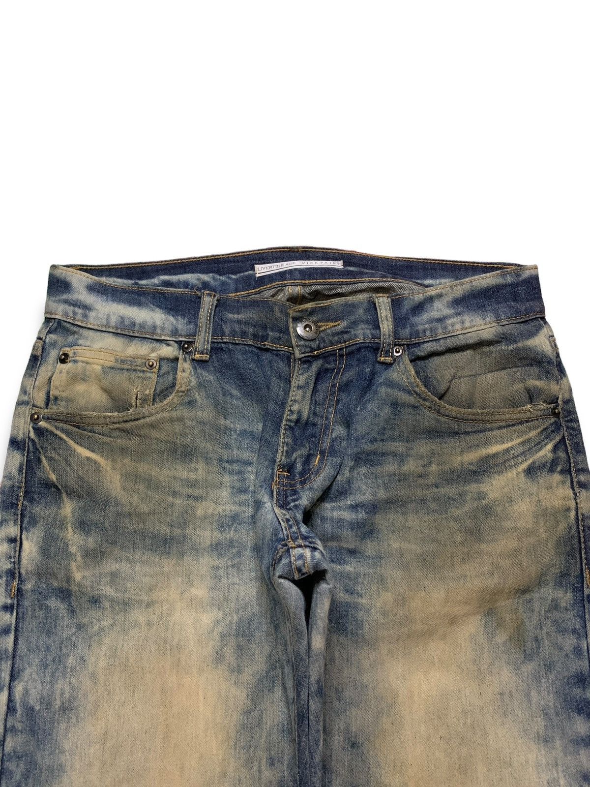 Japanese Brand Vintage Japanese Brand Rusty Wash Distressed Bleach Jeans Size US 32 / EU 48 - 4 Thumbnail