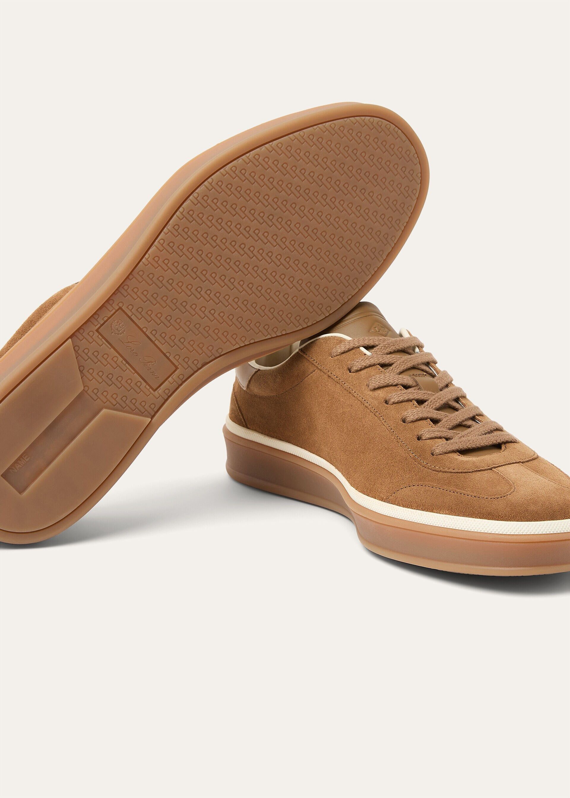 Loro Piana os11x0226 FSM0106 Tennis Walk Low-Top Sneakers in Light Sand Size US 11 / EU 44 - 4 Thumbnail