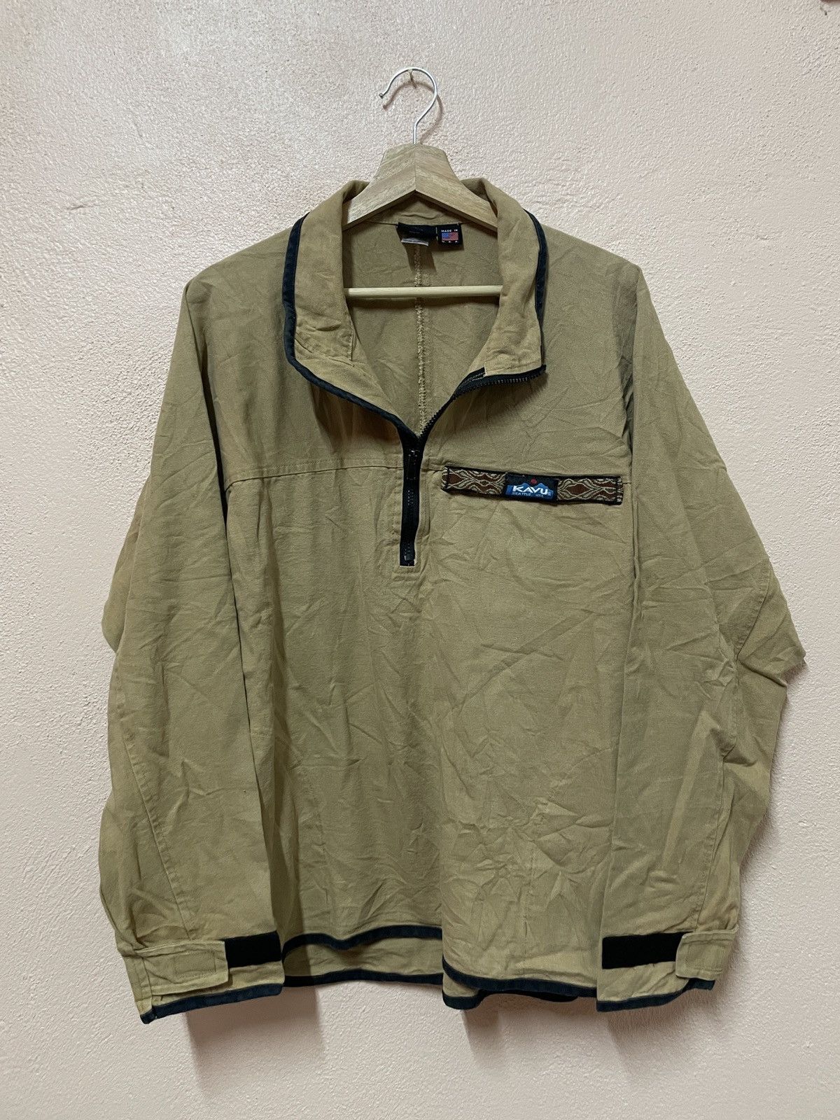KAVU × Patagonia × Urban Outfitters Kavu Seattle USA Canvas Pullover Zip Jacket Mens Large Brown Size US L / EU 52-54 / 3 - 3 Thumbnail