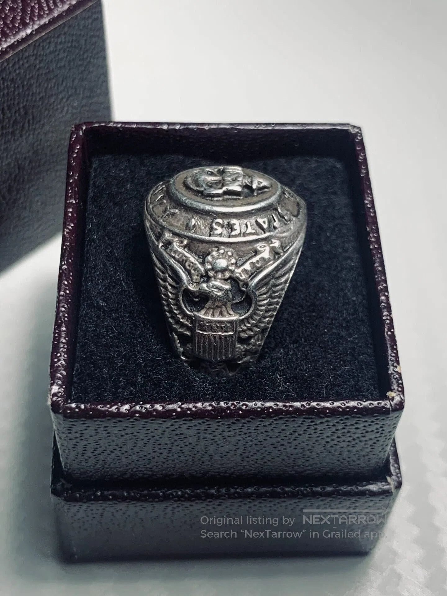 Pherrow's Pherrow's Vintage Navy Ring in Silver. Size ONE SIZE - 2 Thumbnail