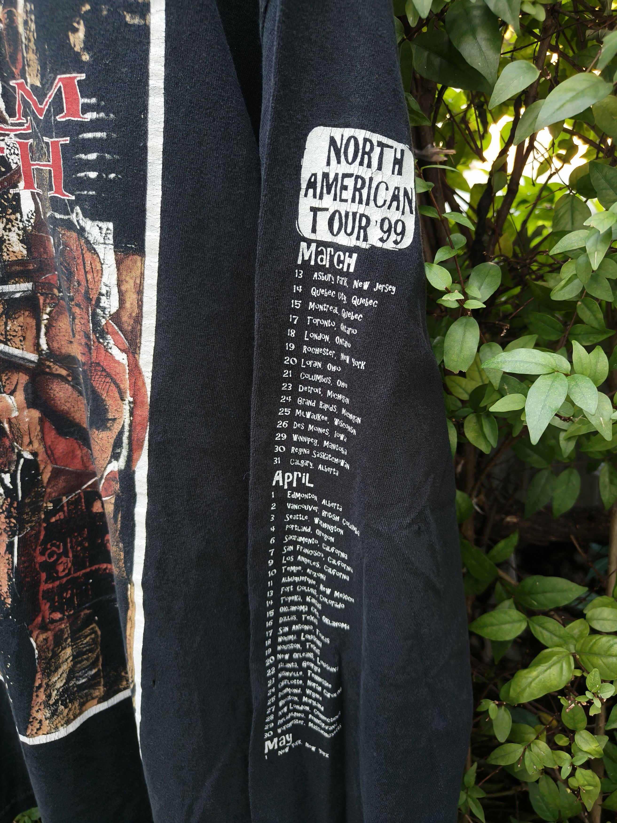Band Tees Vintage 90s Napalm death (North American tour) Ls shirt Size US XL / EU 56 / 4 - 4 Thumbnail